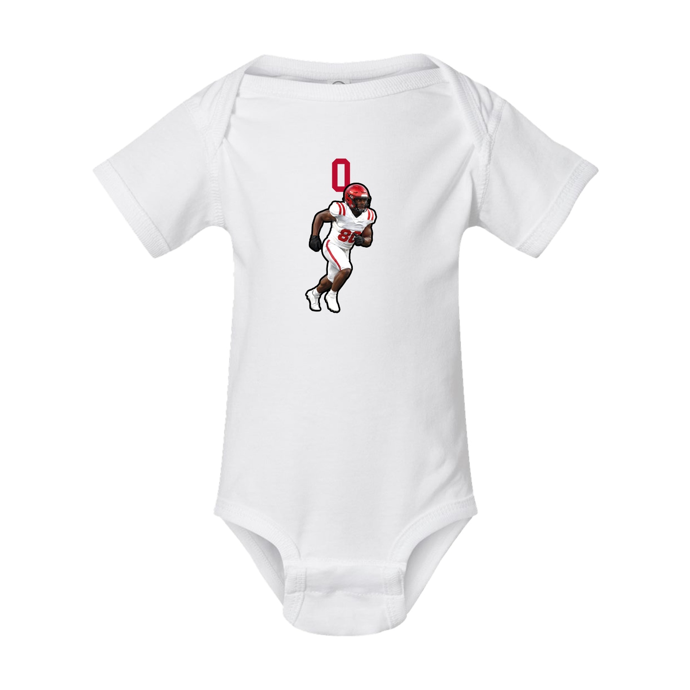 Baby Onesie — Number Top in White