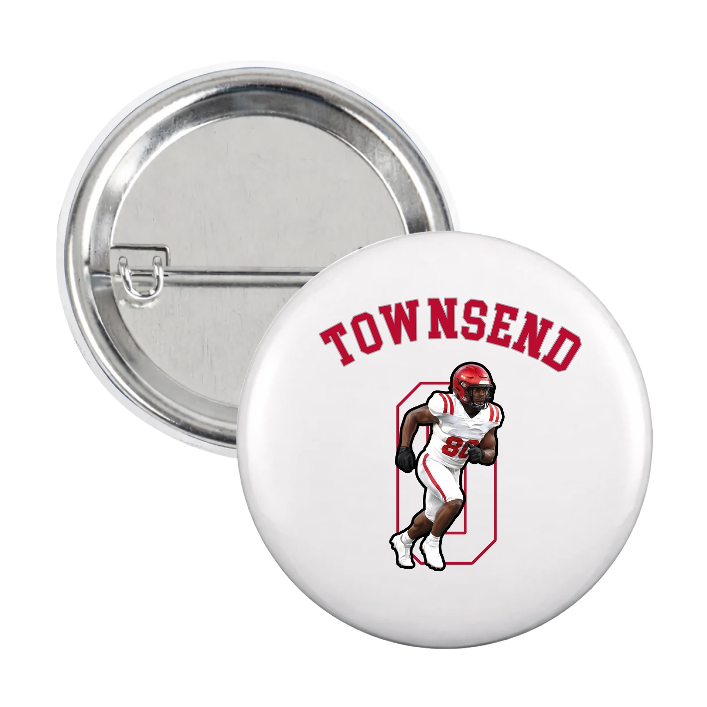 Game Day Button — Shirsey Arch in White