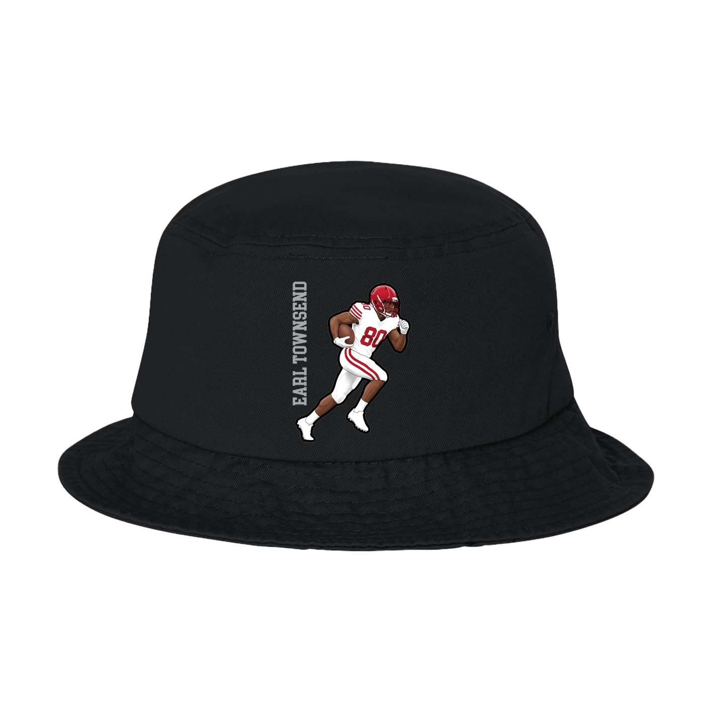 Bucket Cap — Name Vertical in Black