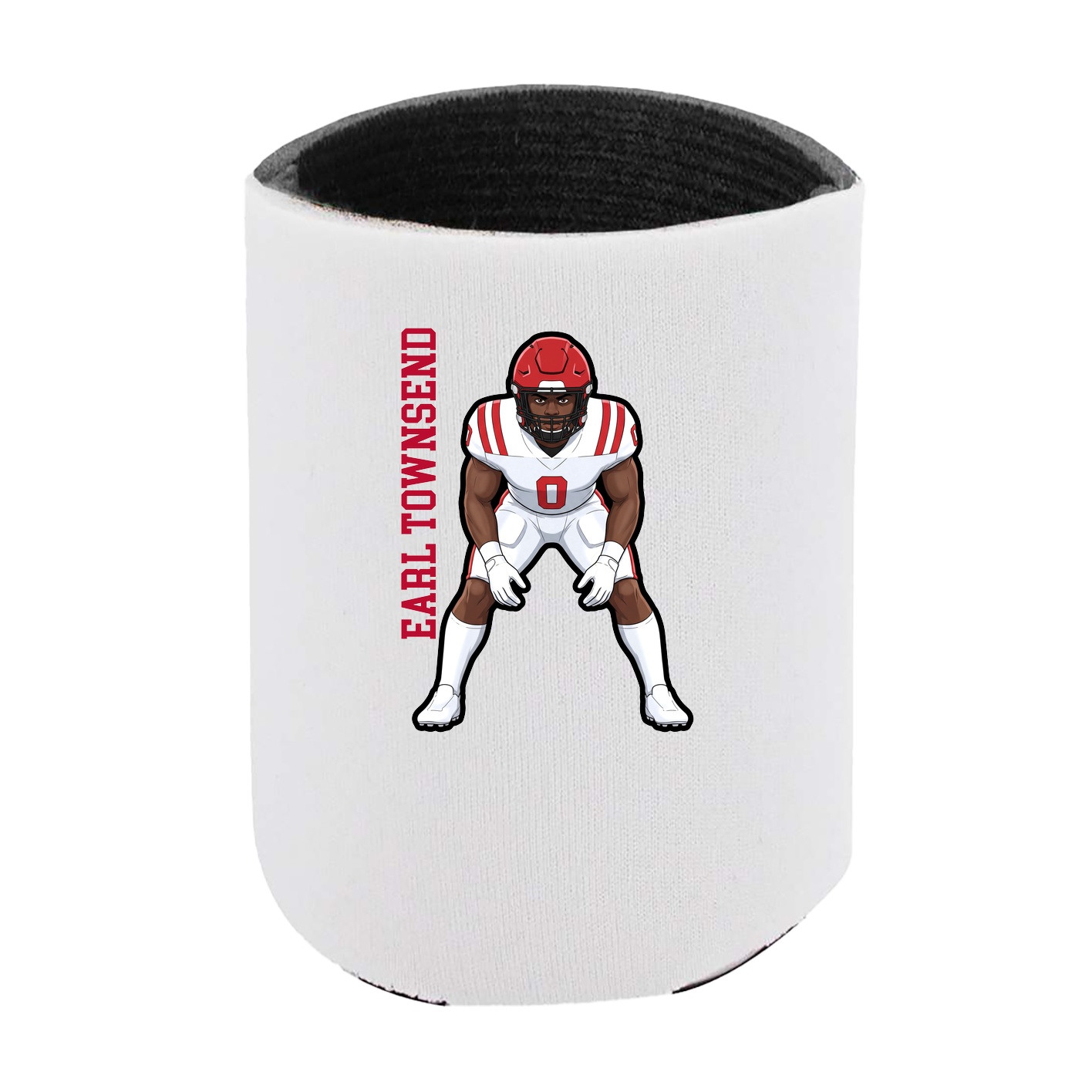 Can Holder — Name Vertical in White