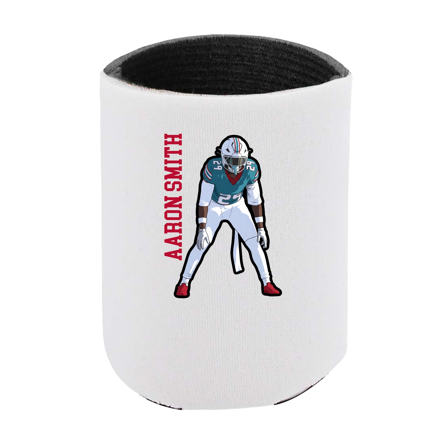 Can Holder — Name Vertical in White