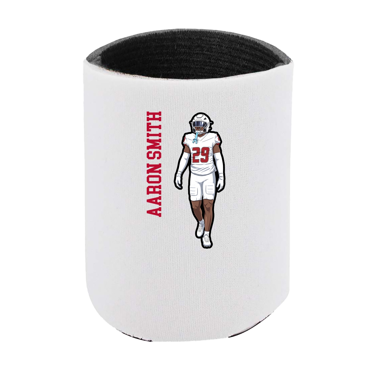 Can Holder — Name Vertical in White
