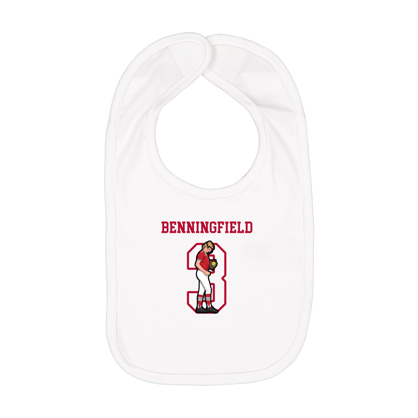 Infant Bib — Shirsey in White