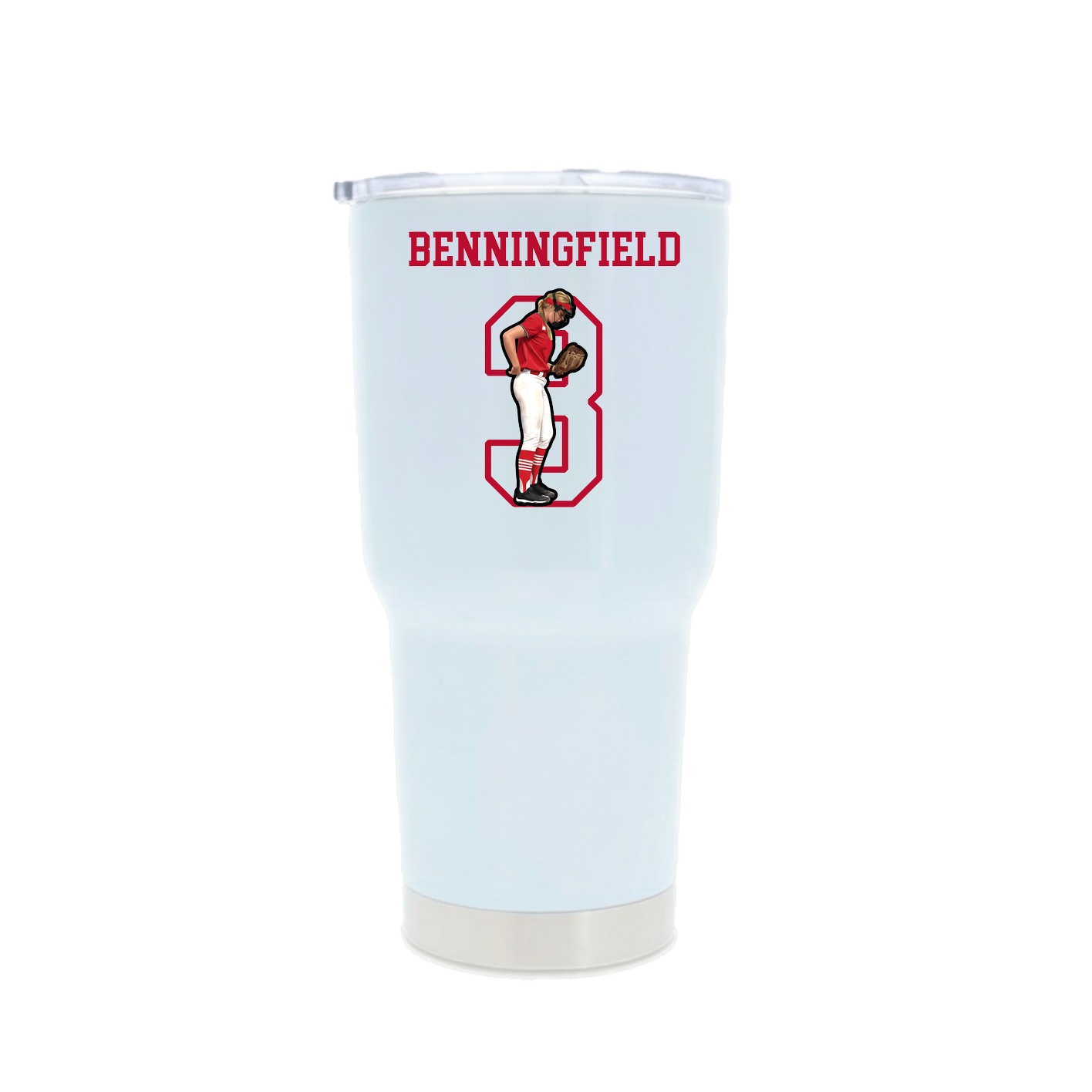 30oz Stainless Steel Tumbler — Shirsey in White