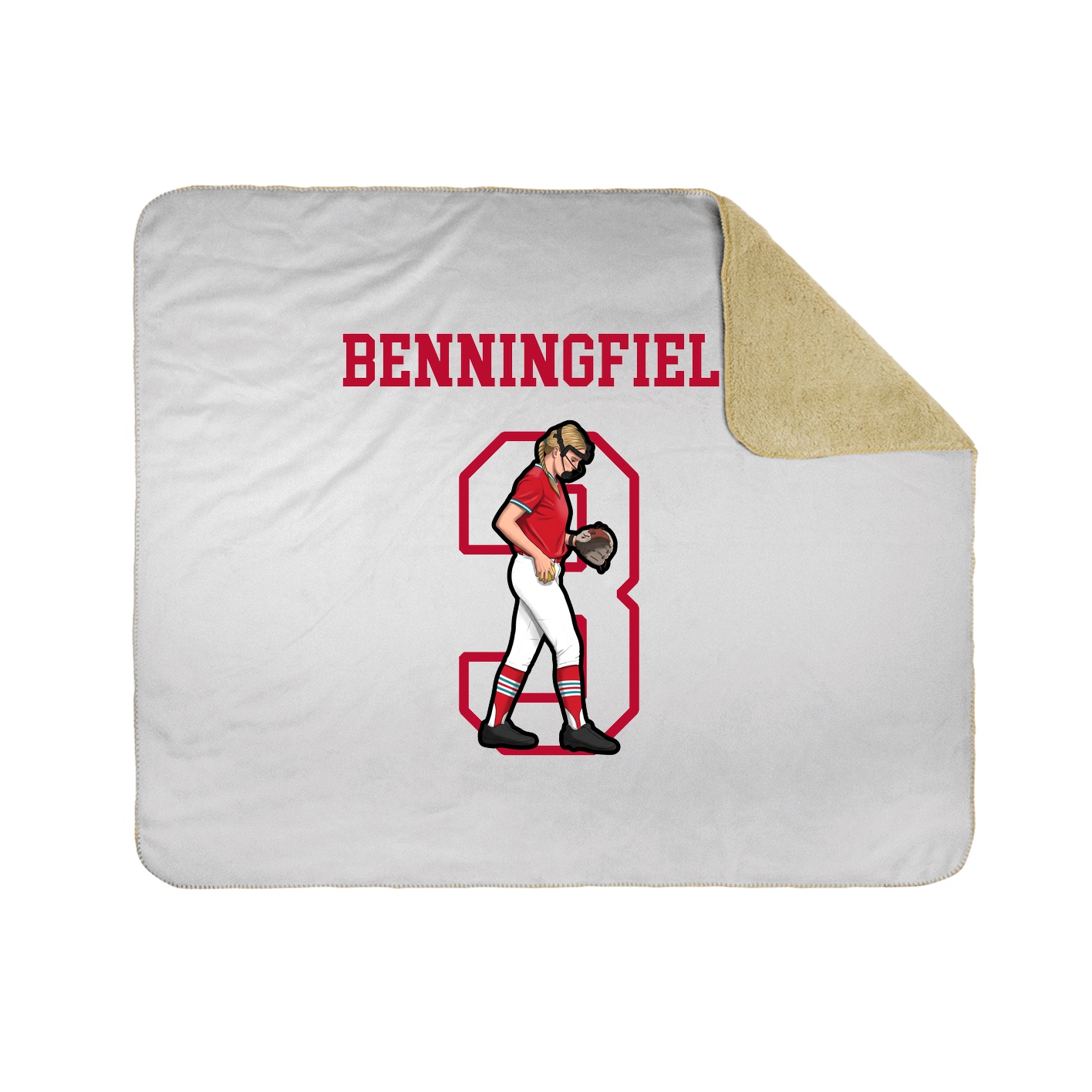 Throw Blanket — Shirsey in White