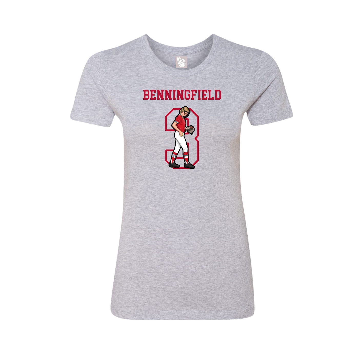 Fitted Women's Tee — Shirsey in Grey