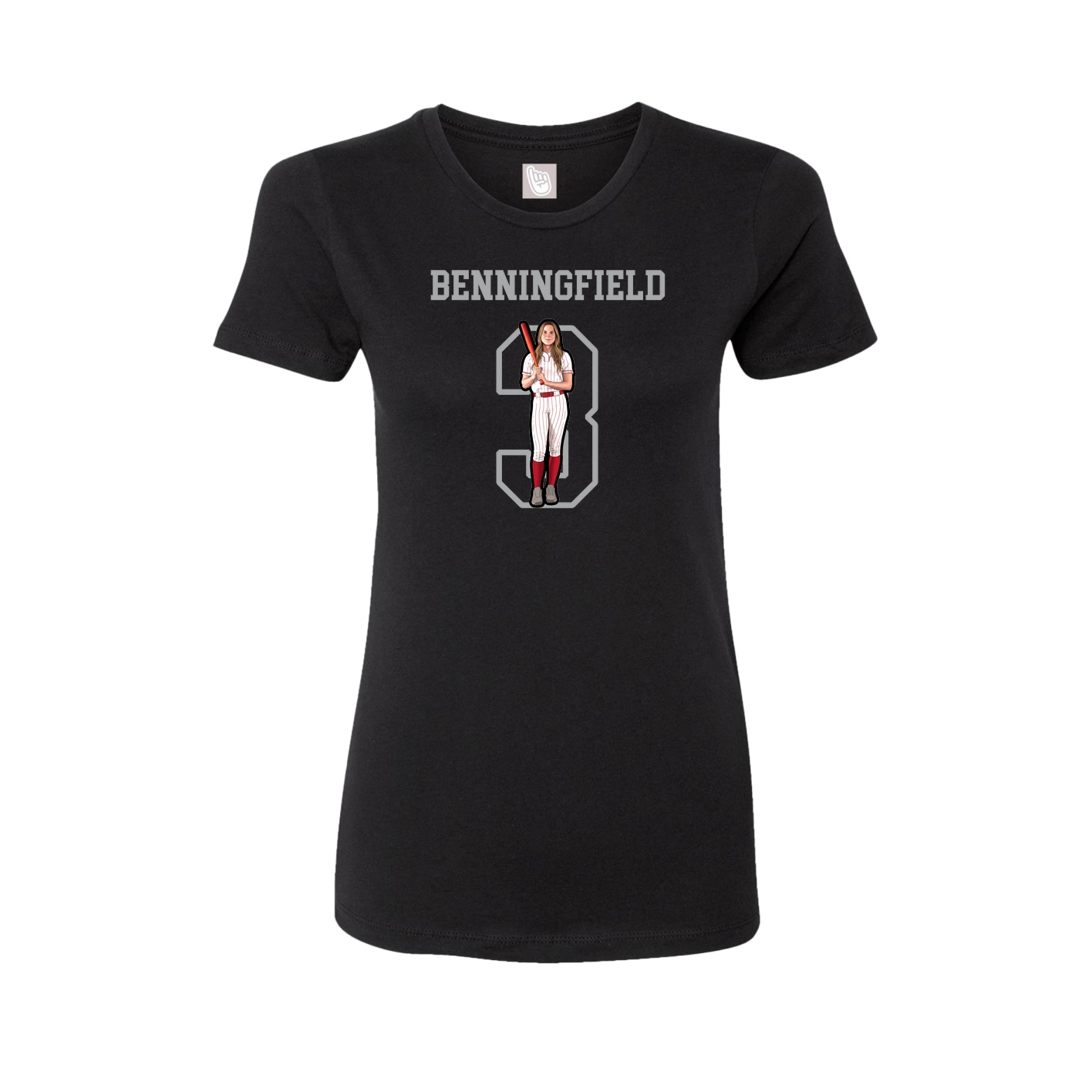 Fitted Women's Tee — Shirsey in Black