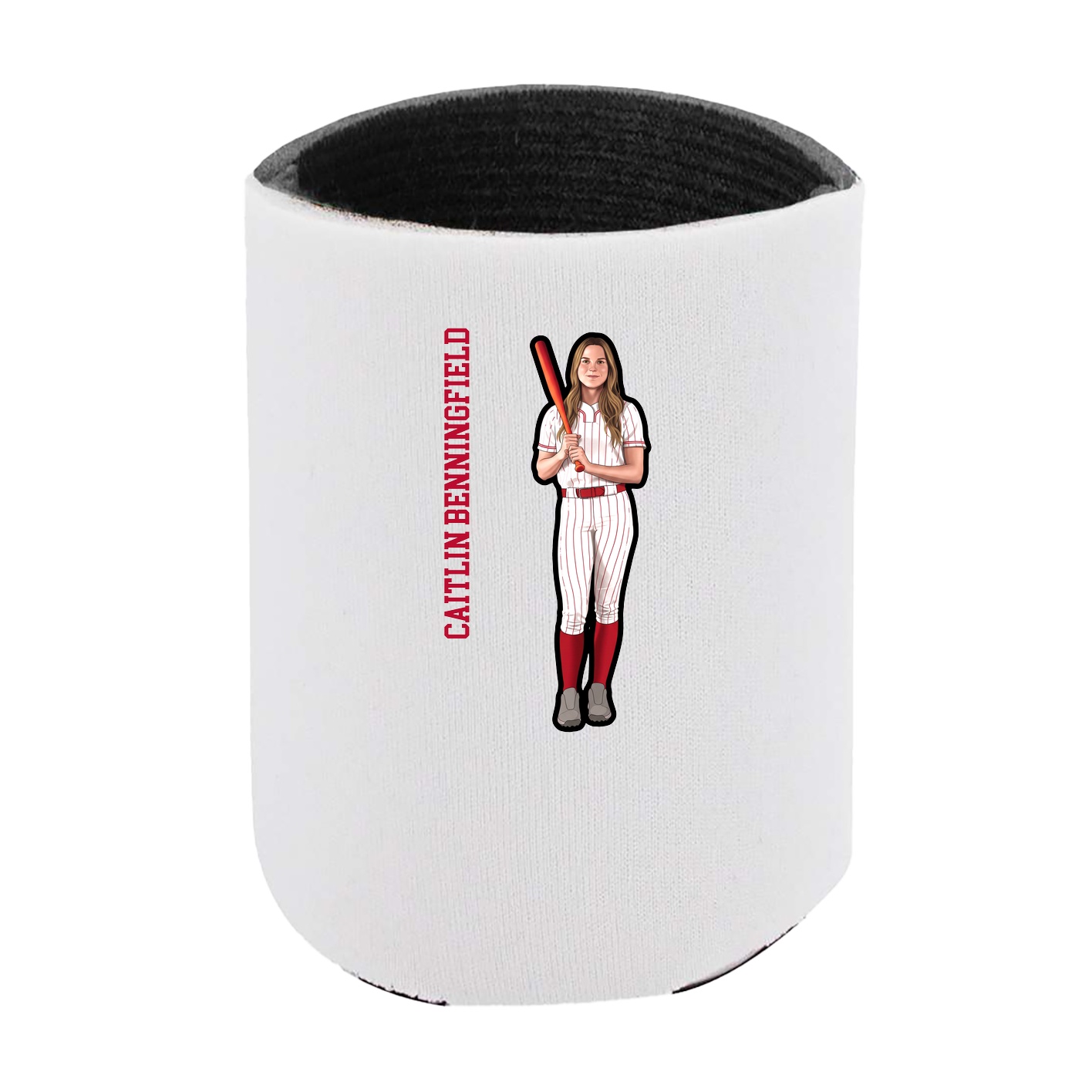 Can Holder — Name Vertical in White