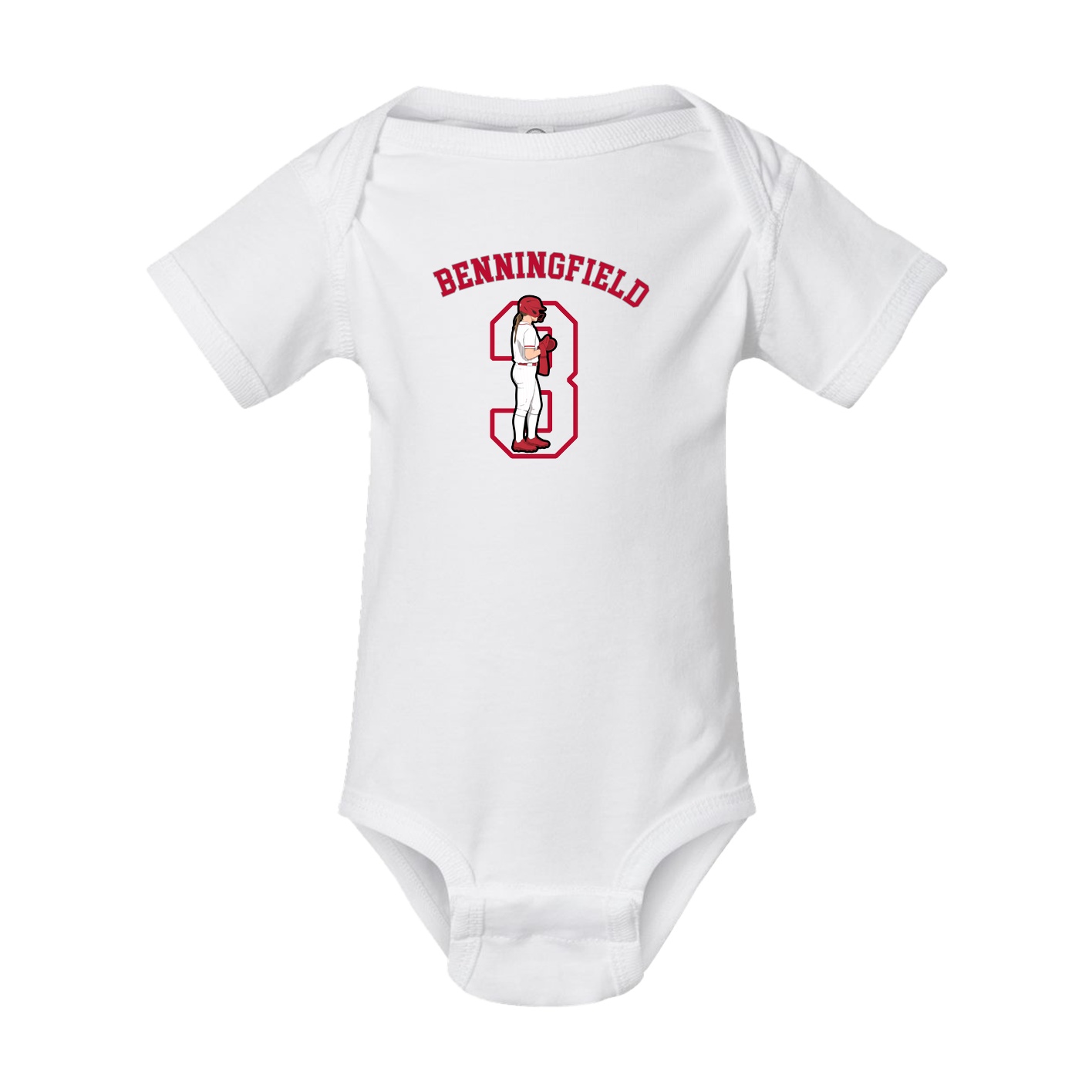 Baby Onesie — Shirsey Arch in White