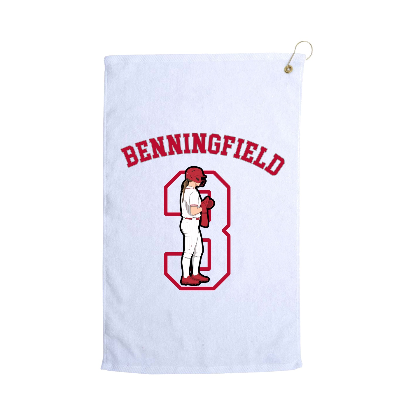 Golf Towel — Shirsey Arch in White
