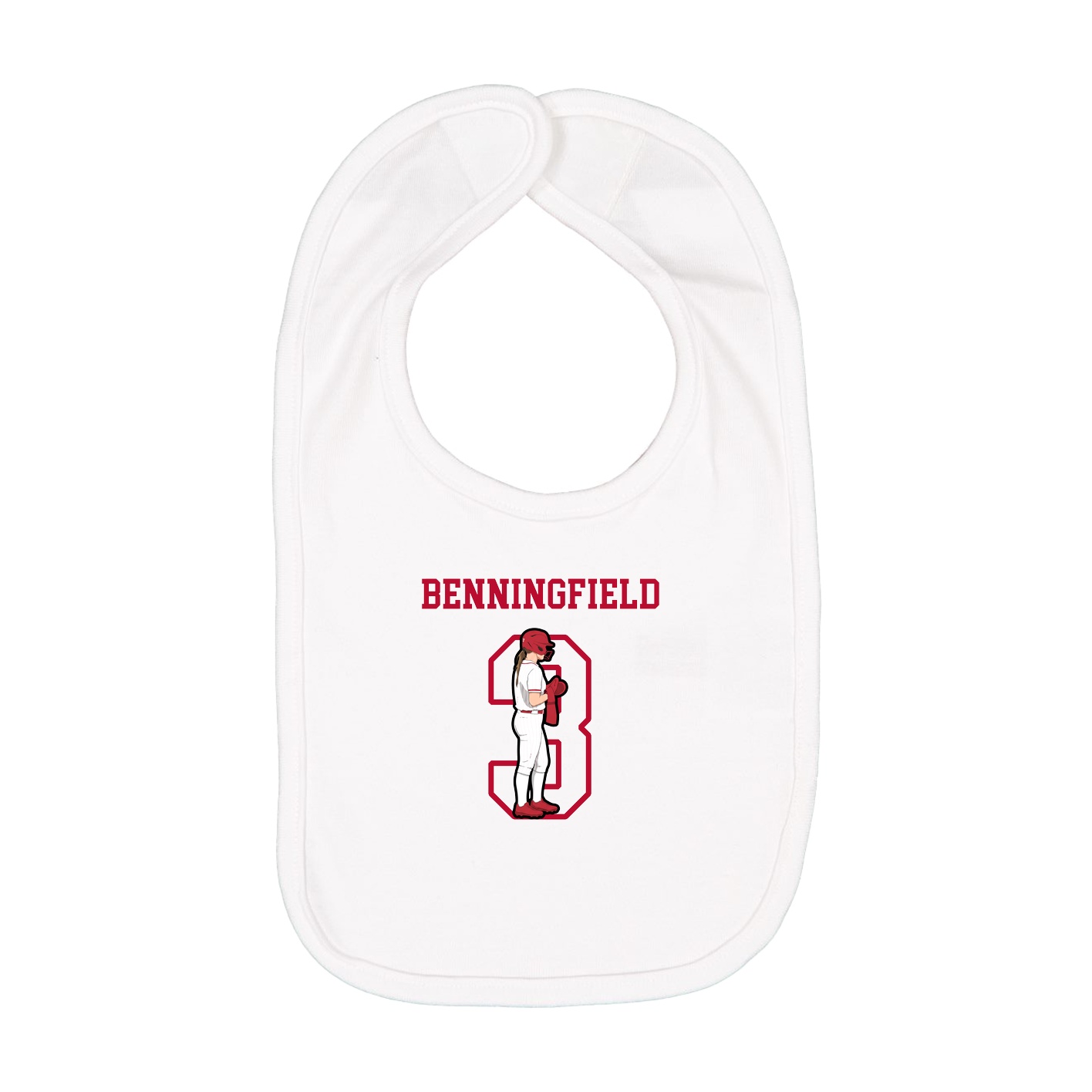 Infant Bib — Shirsey in White