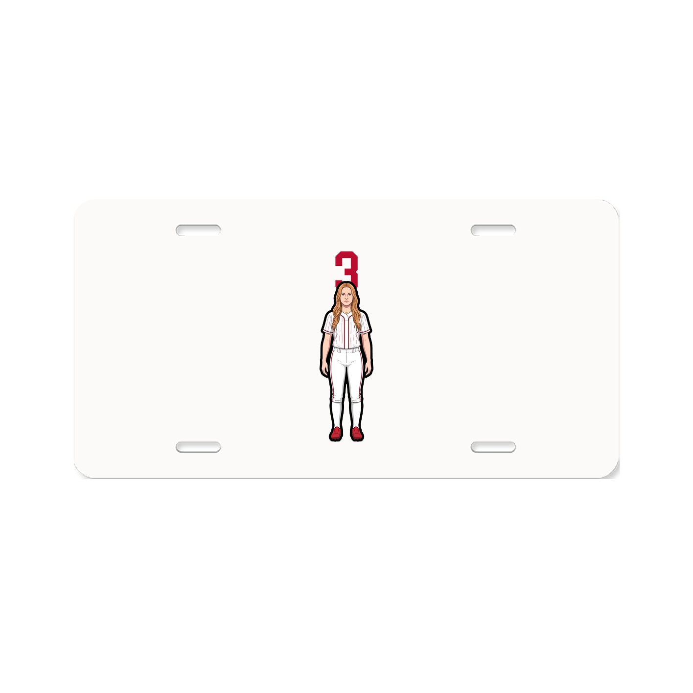 License Plate — Number Top in Classic