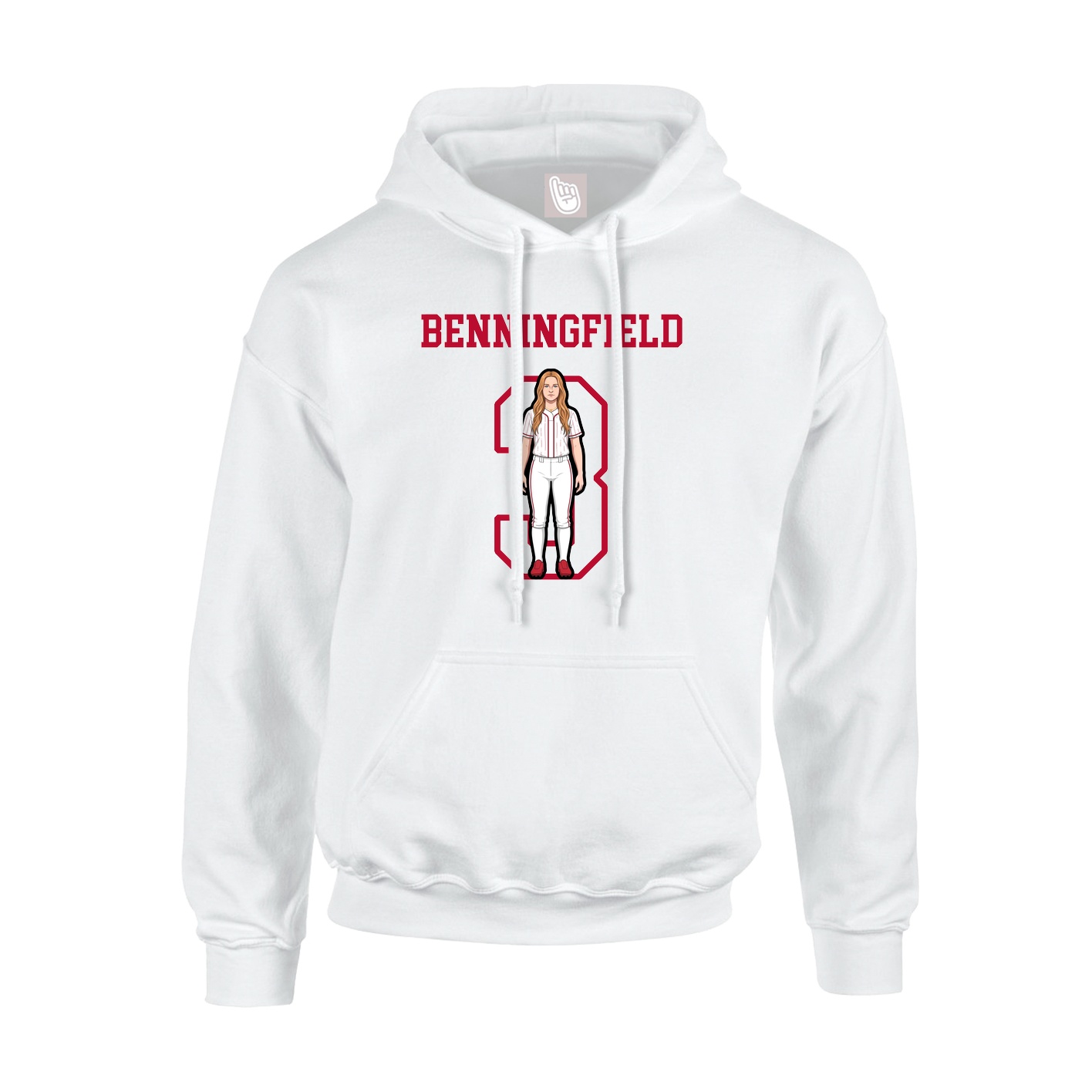 Hoodie — Shirsey in White
