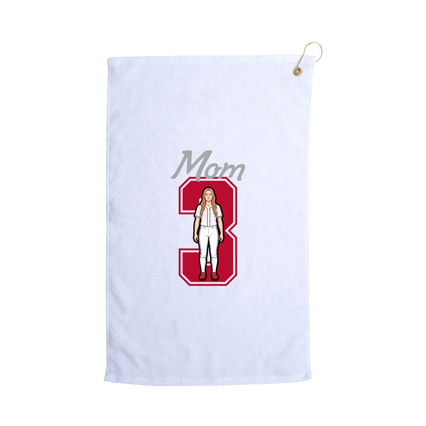 Golf Towel — Mothers Day Shirsey in White