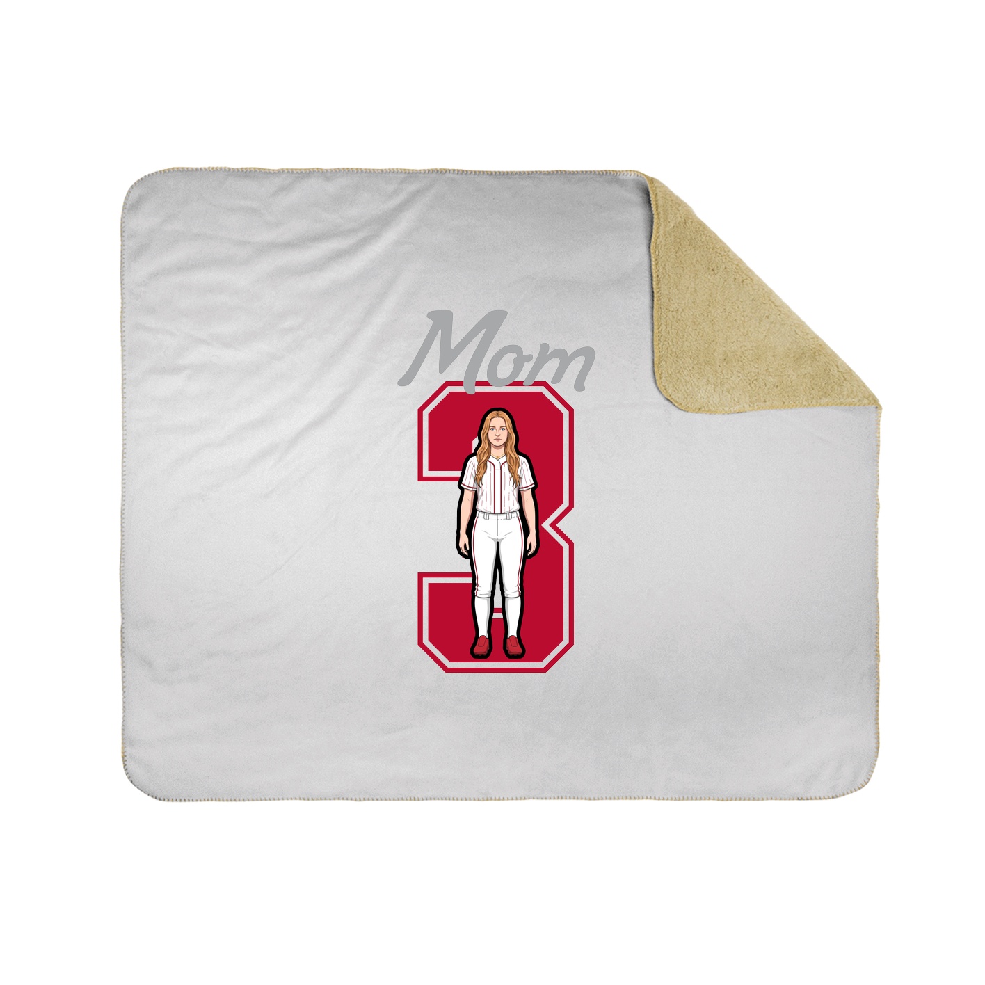 Throw Blanket — Mothers Day Shirsey in White