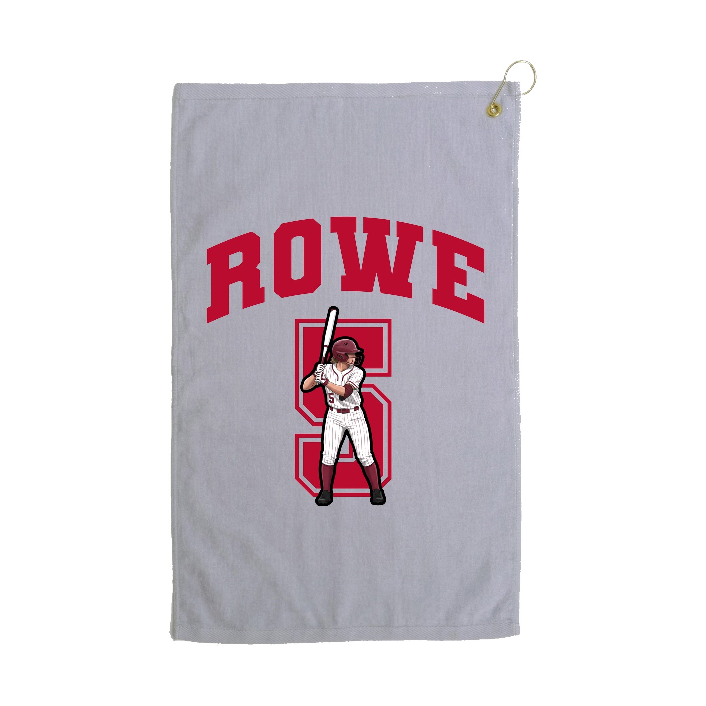 Golf Towel — Number in Grey