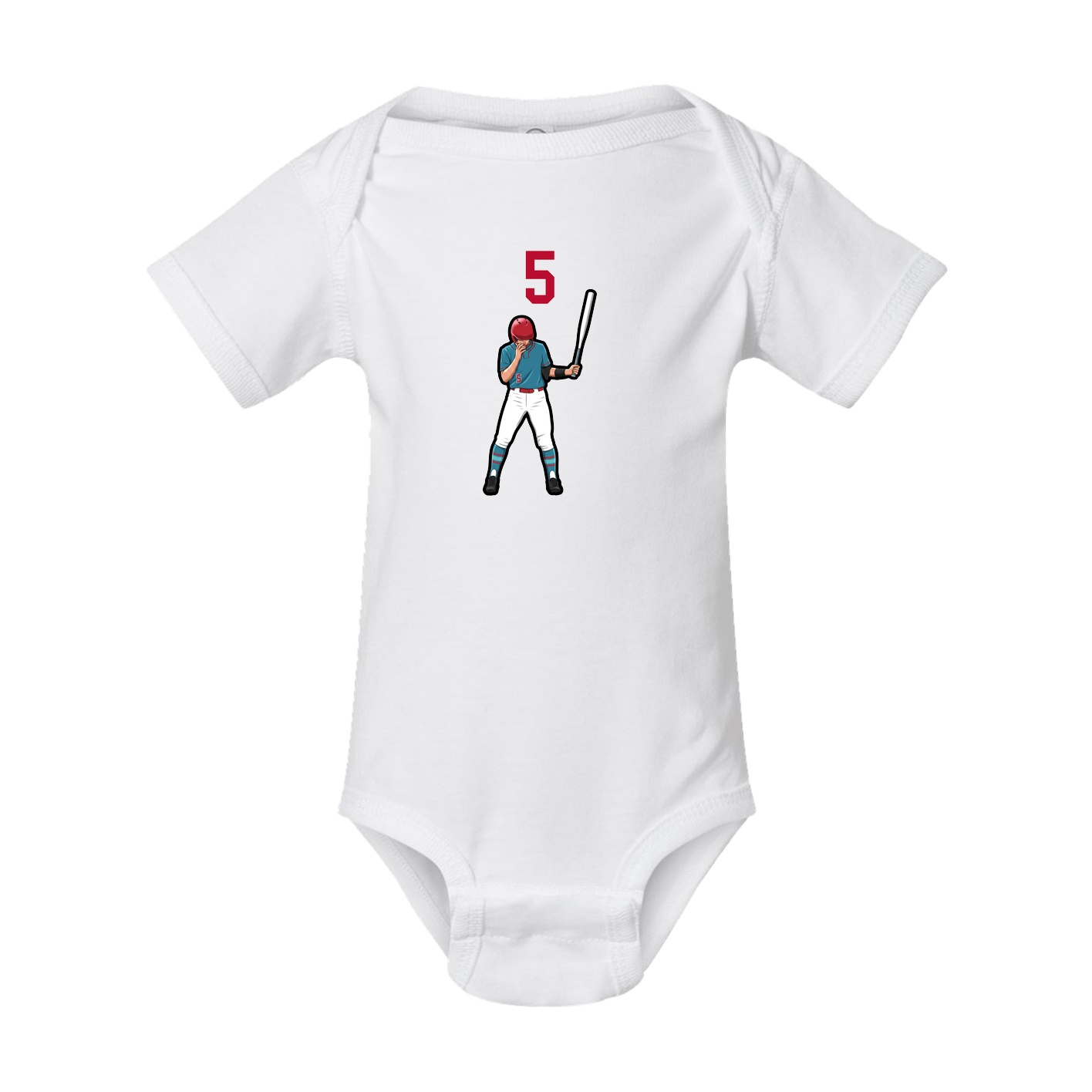 Baby Onesie — Number Top in White