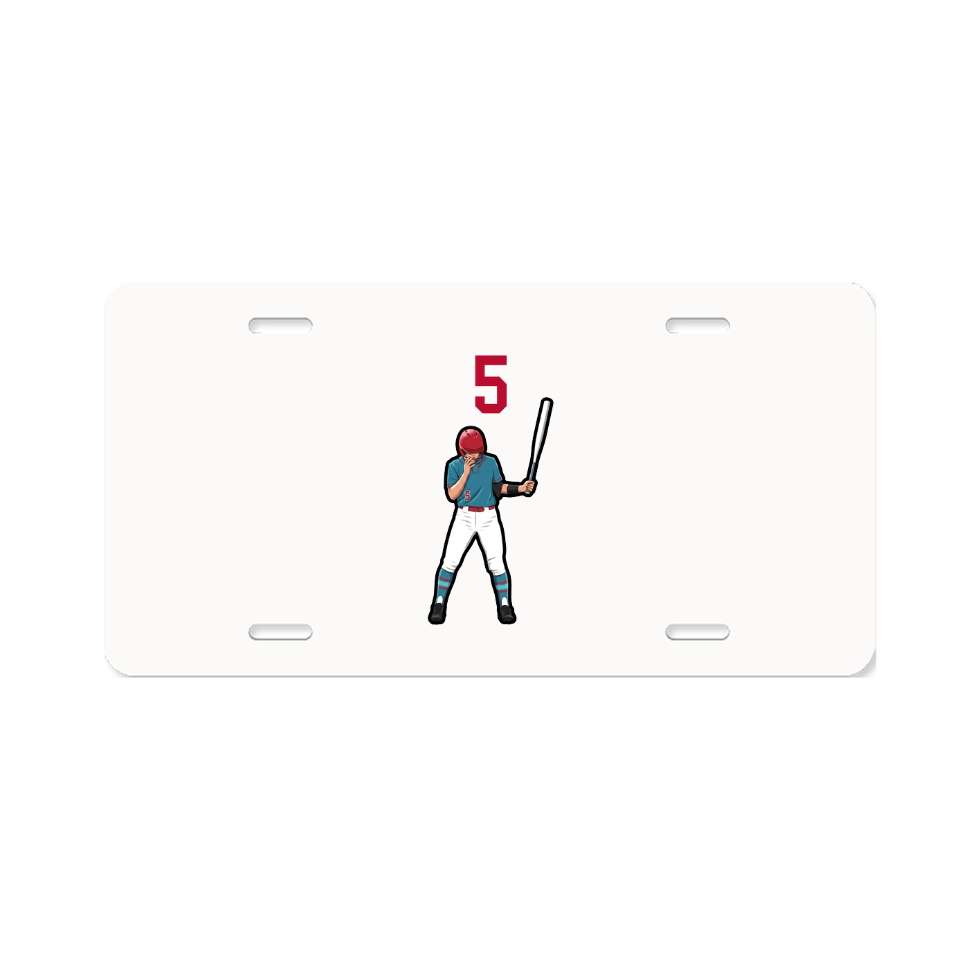 License Plate — Number Top in Classic