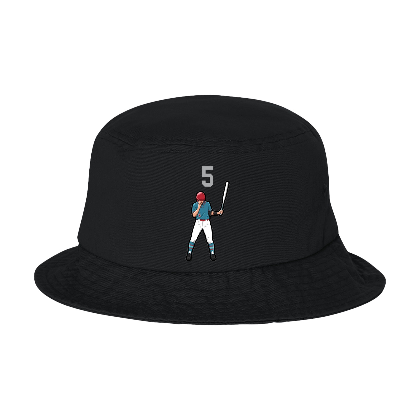 Bucket Cap — Number Top in Black