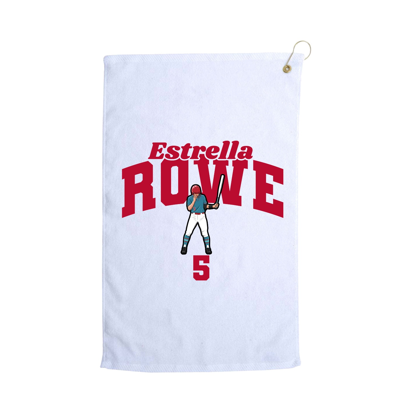Golf Towel — Signature Arch in White