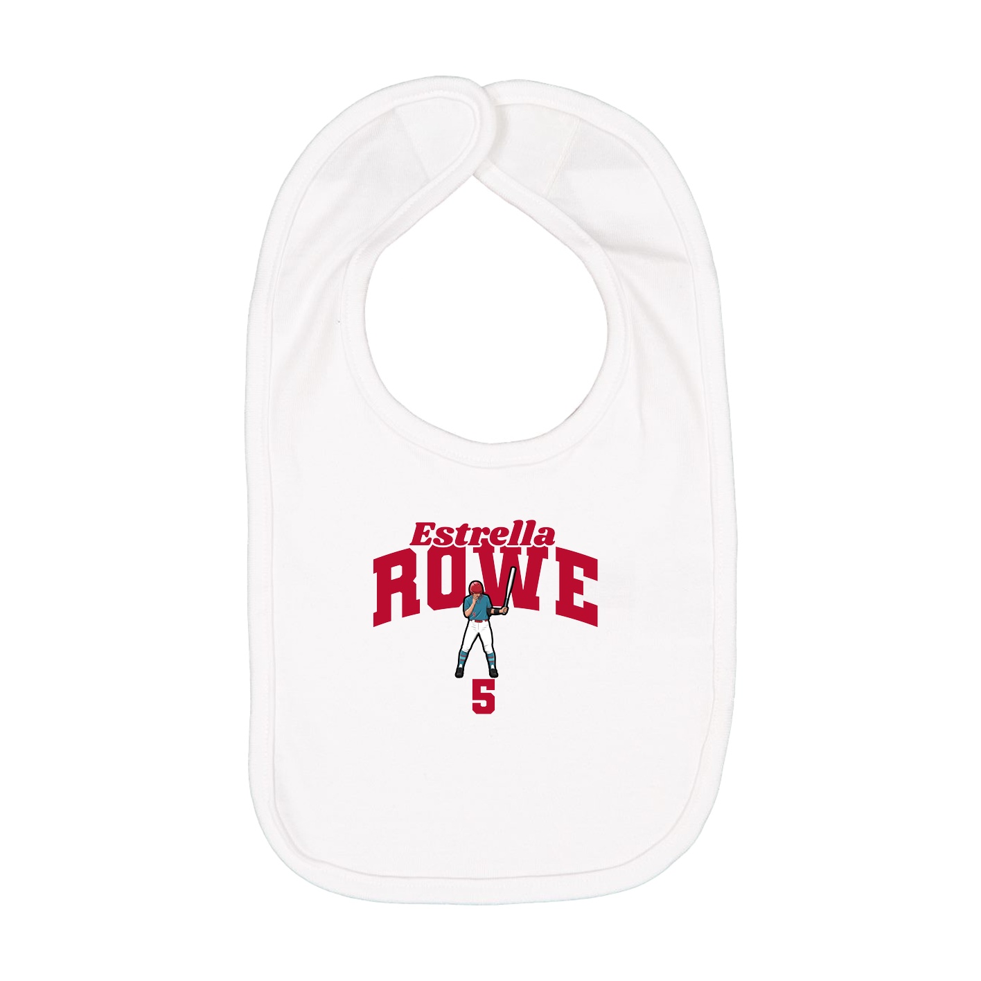 Infant Bib — Signature Arch in White