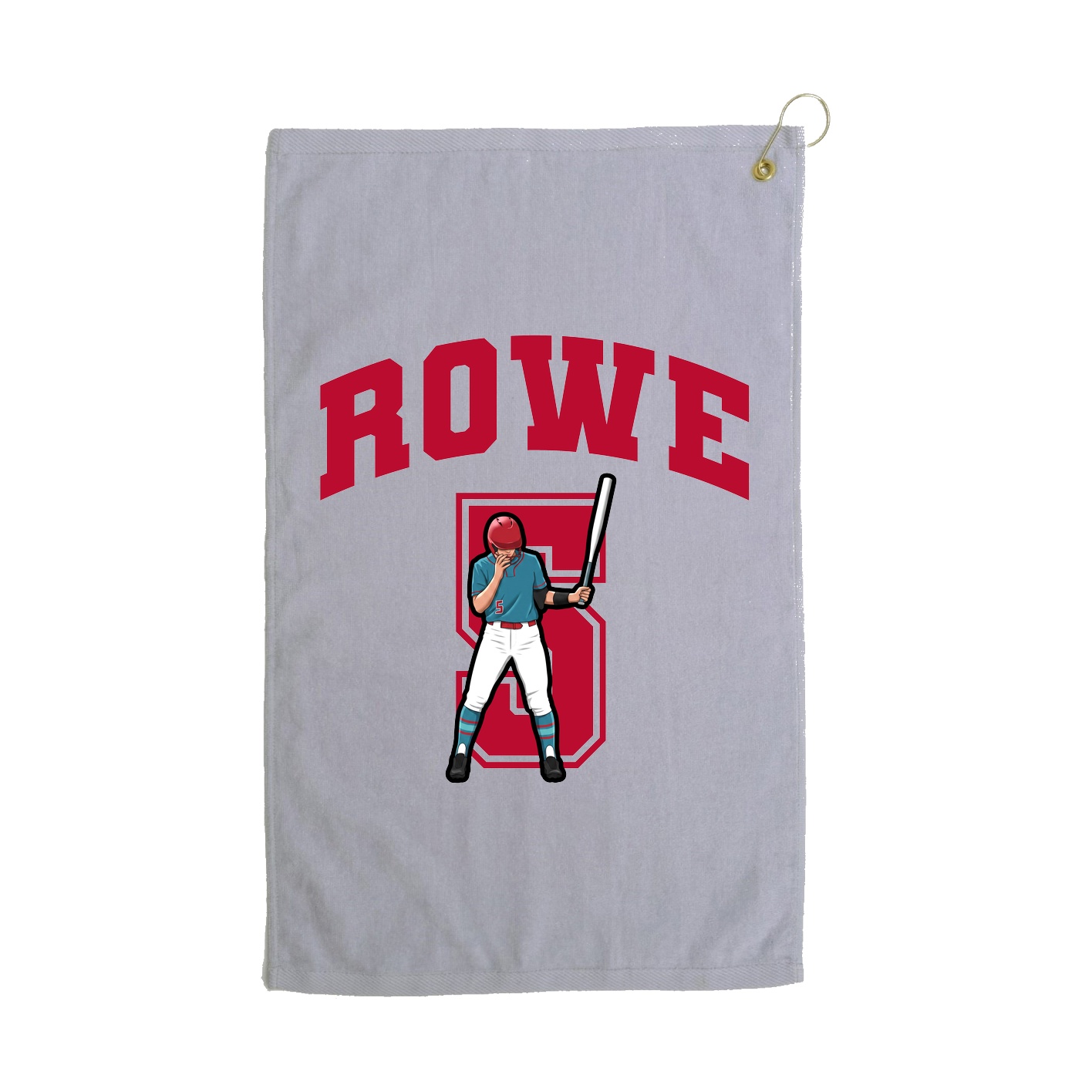 Golf Towel — Number in Grey
