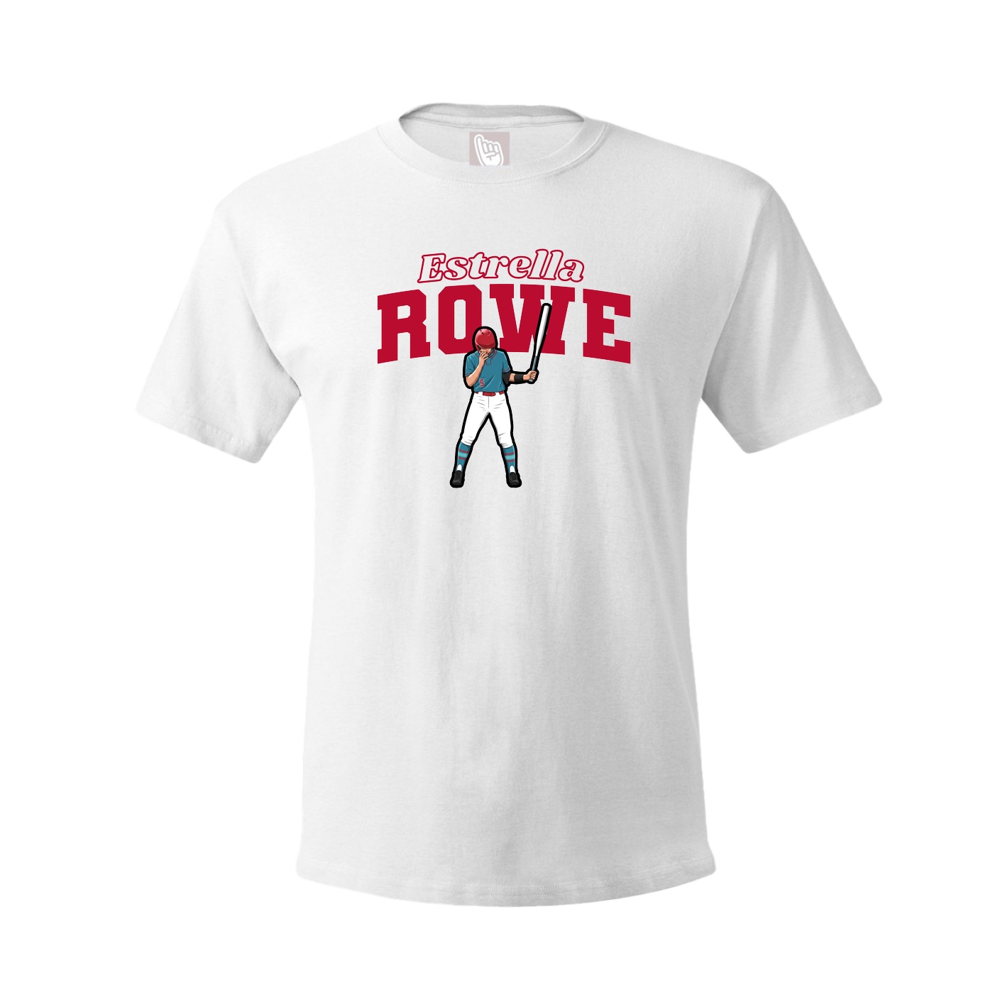 Youth Tee — Name Arch in White
