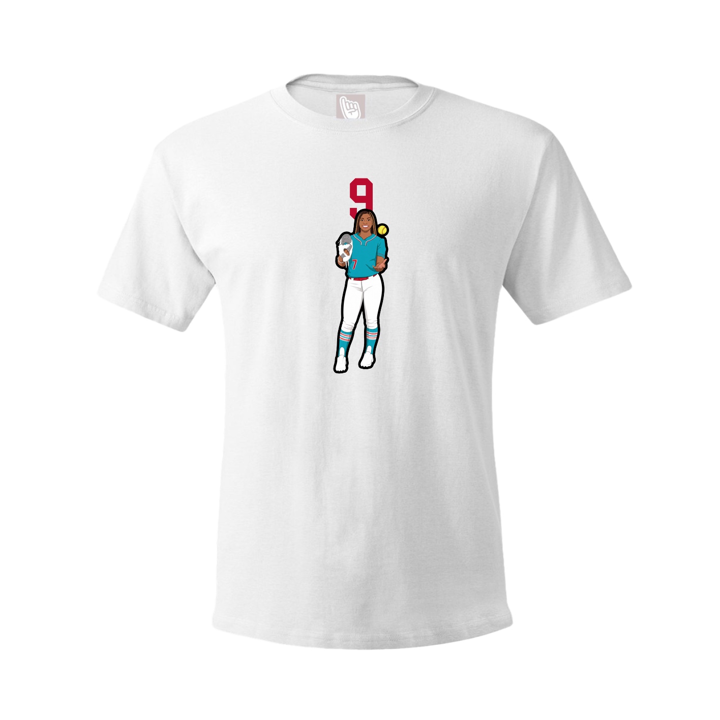 Tee — Number Top in White
