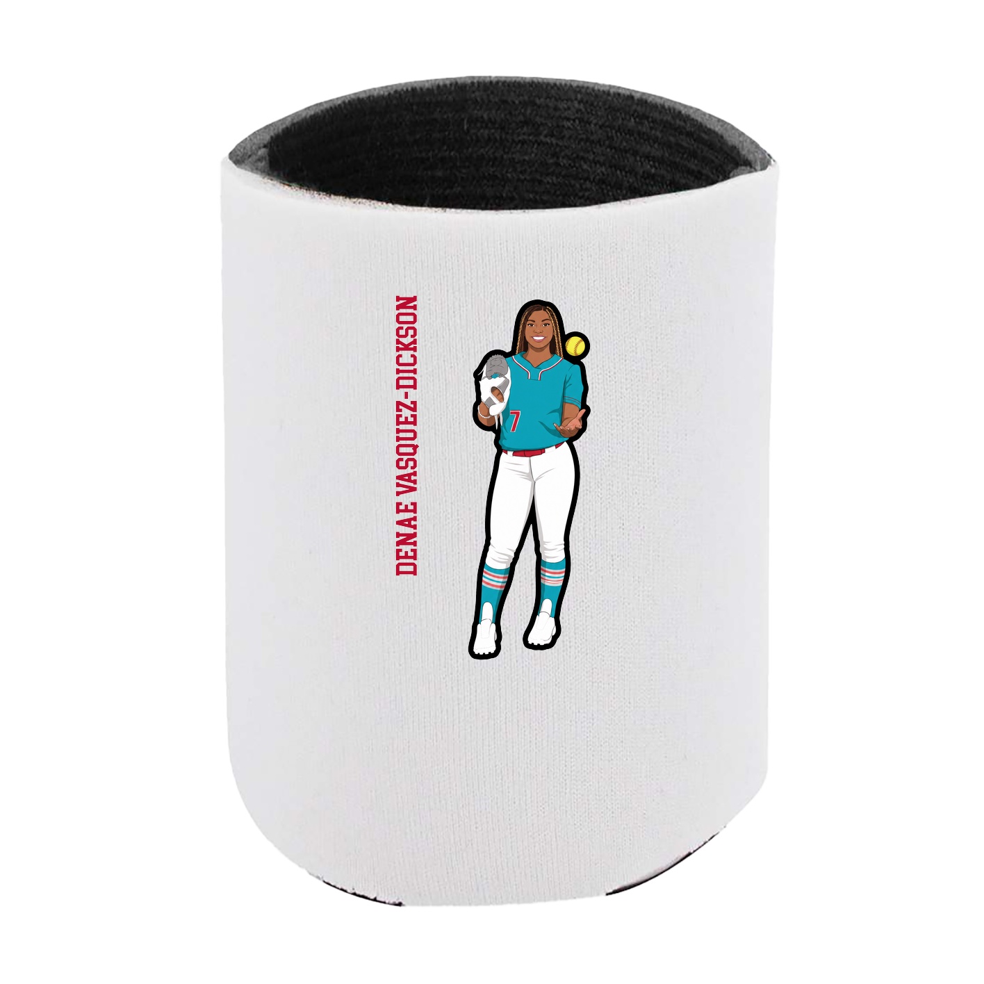 Can Holder — Name Vertical in White