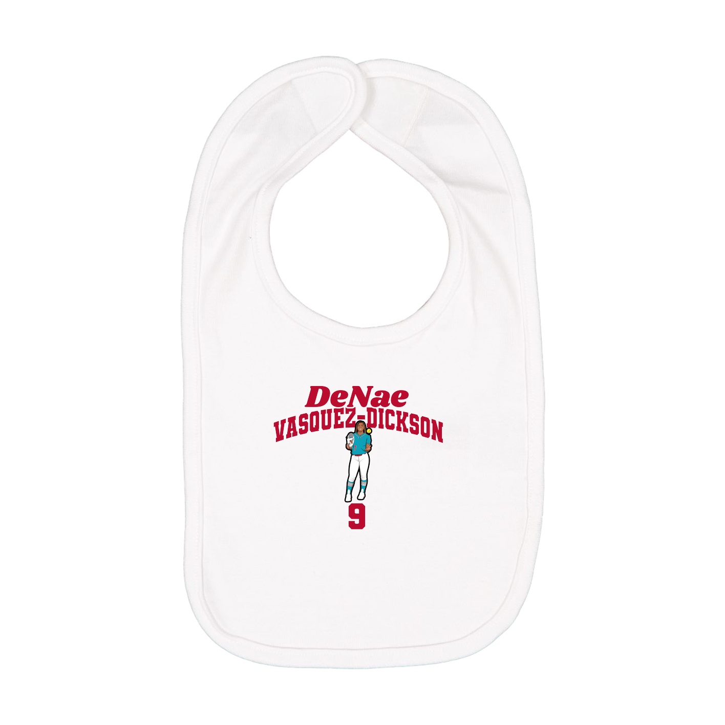 Infant Bib — Signature Arch in White