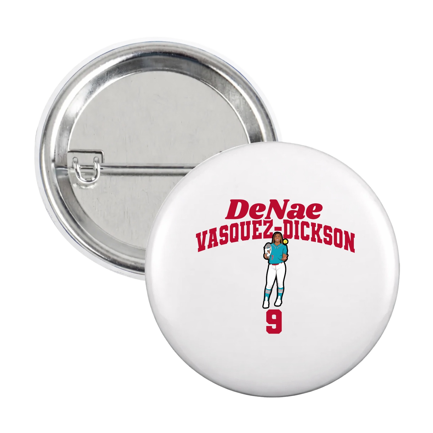 Game Day Button — Signature Arch in White