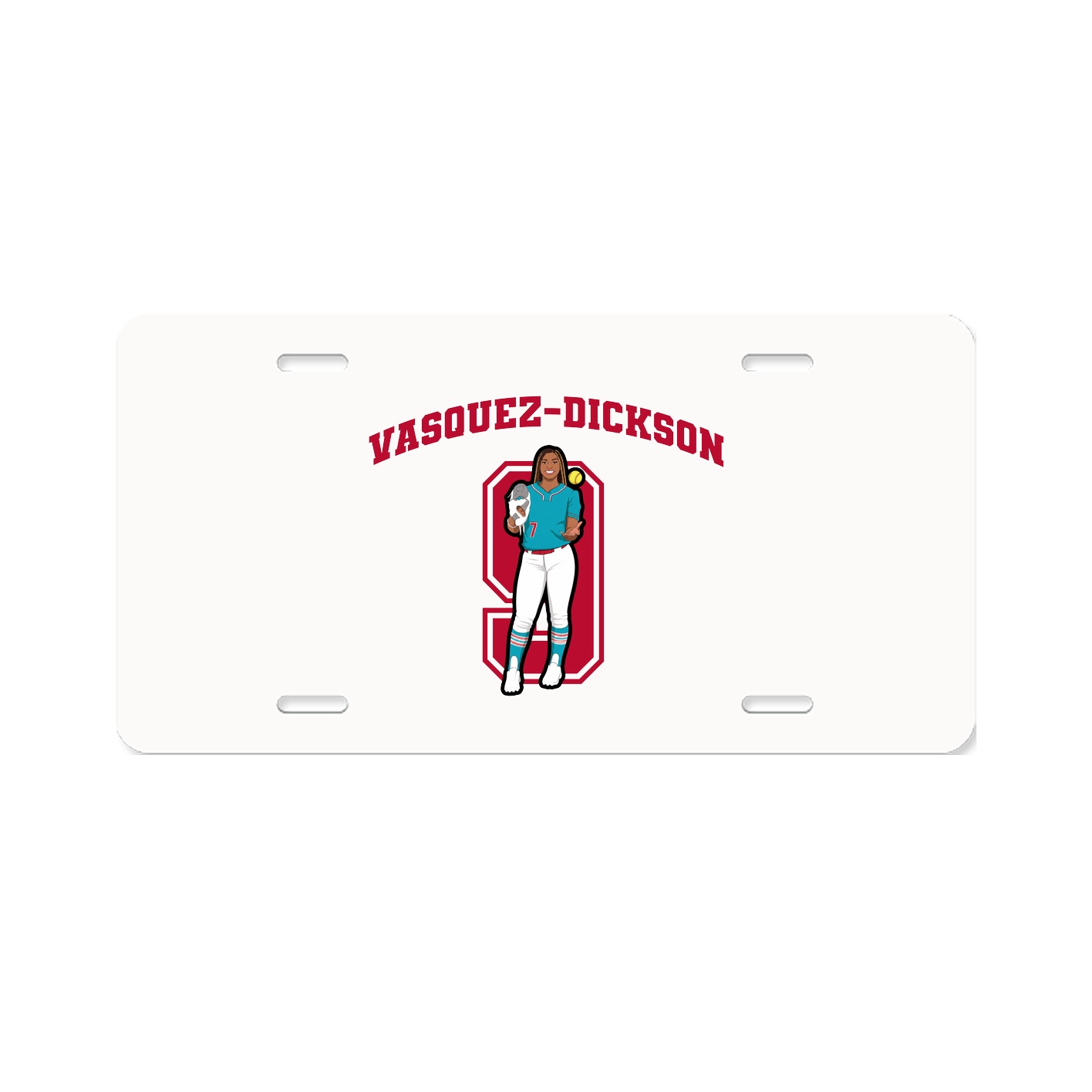 License Plate — Number in Classic