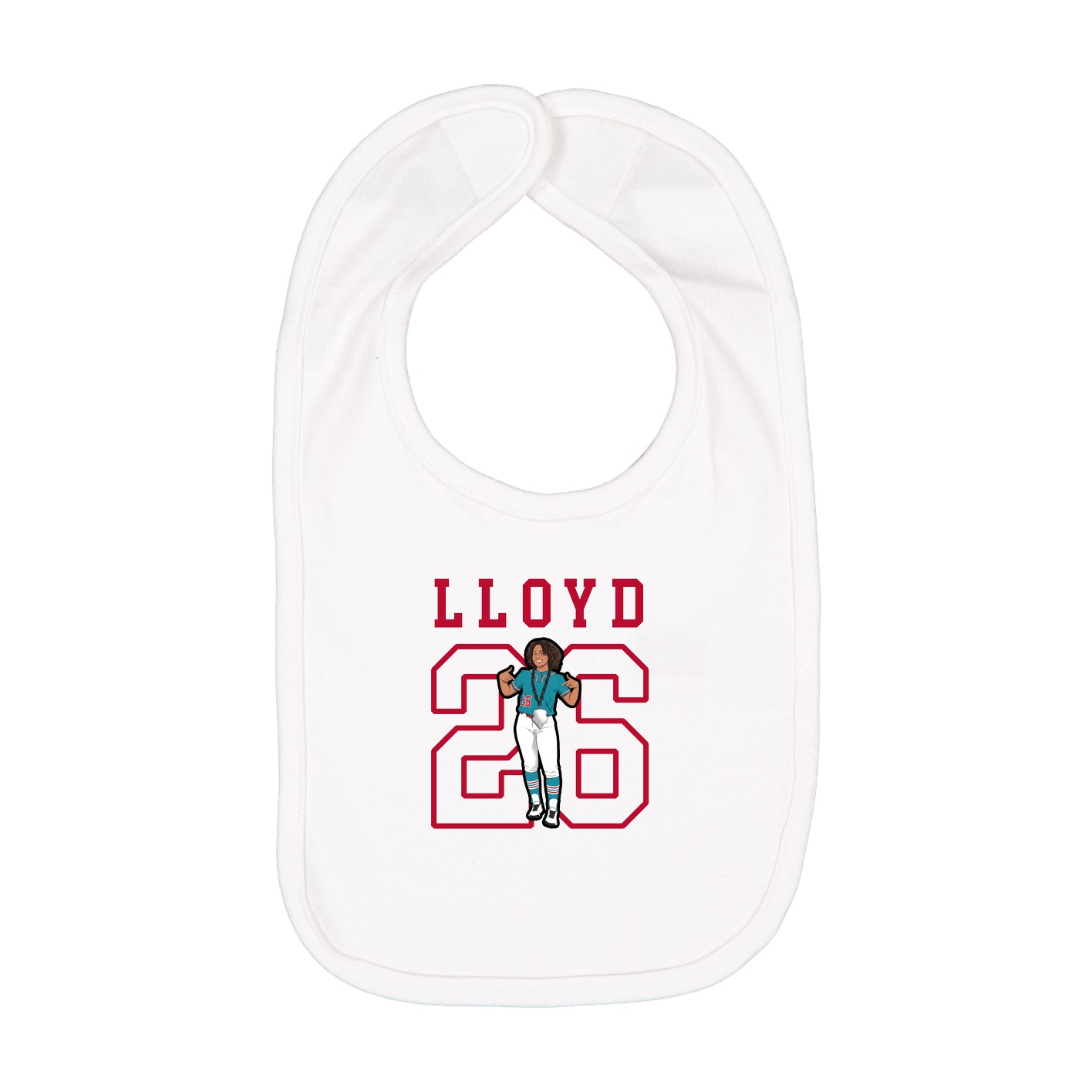 Infant Bib — Shirsey in White