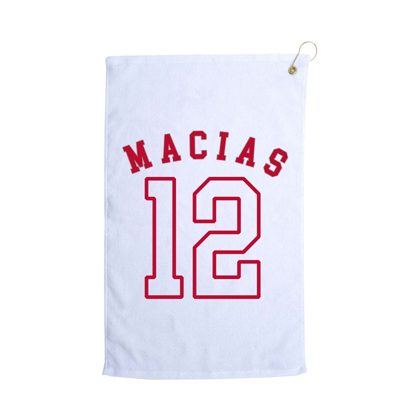 Golf Towel — Shirsey Arch in White
