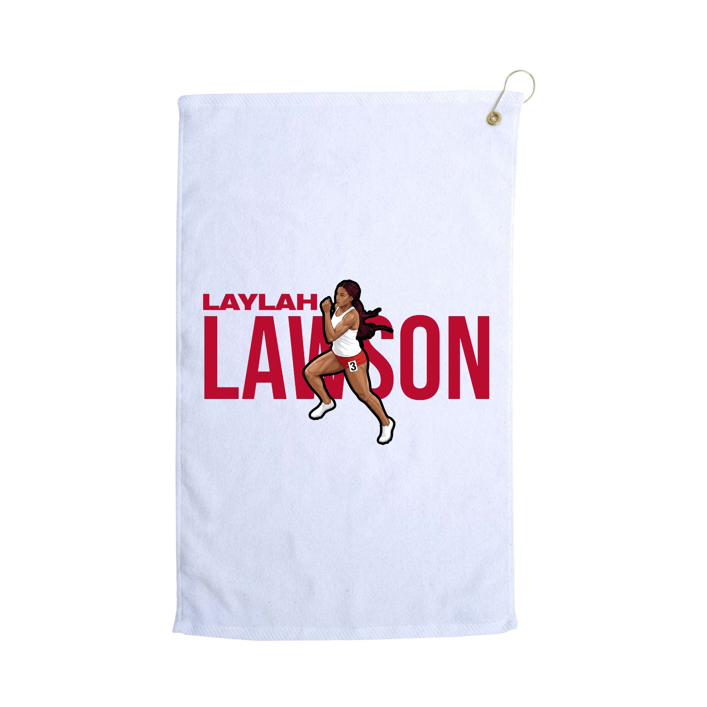Golf Towel — Player Name in White