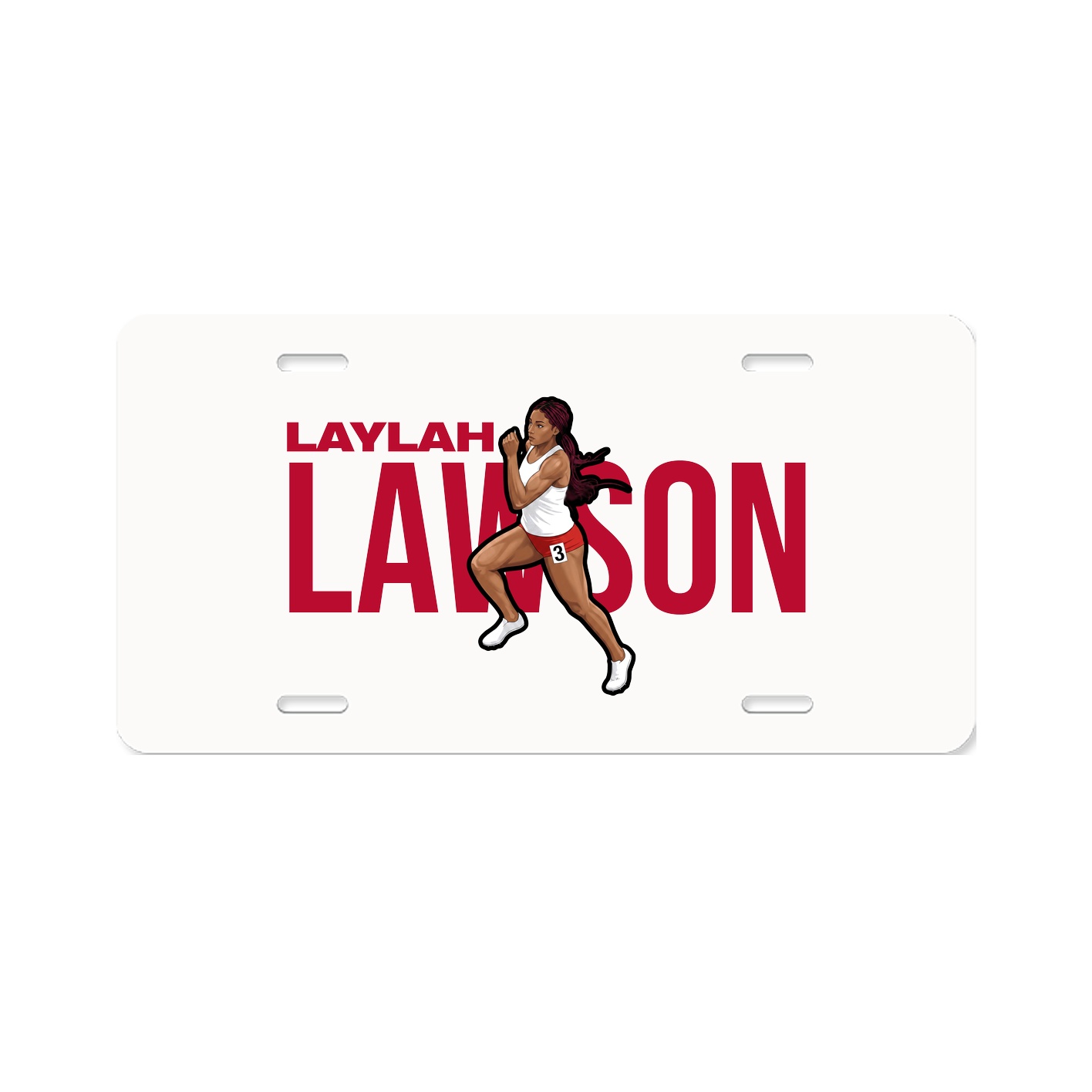 License Plate — Player Name in Classic