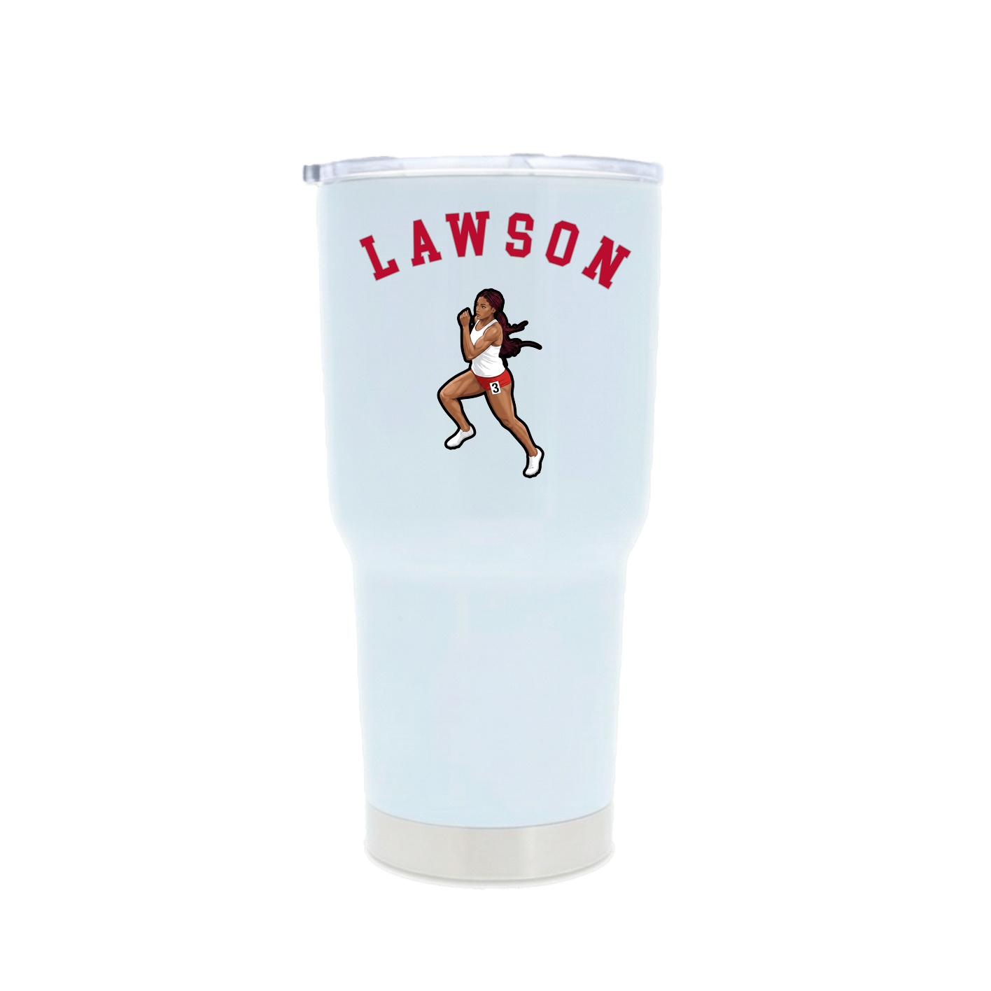 30oz Stainless Steel Tumbler — Shirsey Arch in White