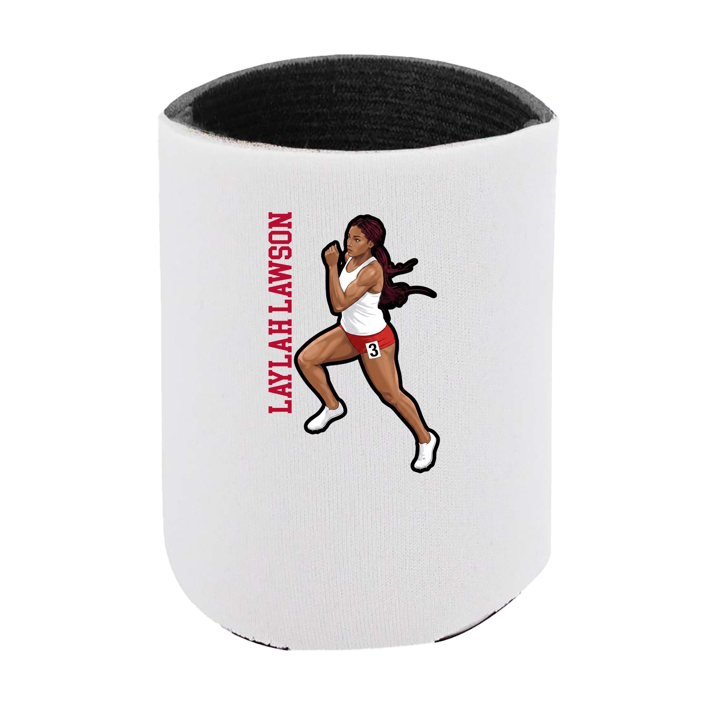 Can Holder — Name Vertical in White