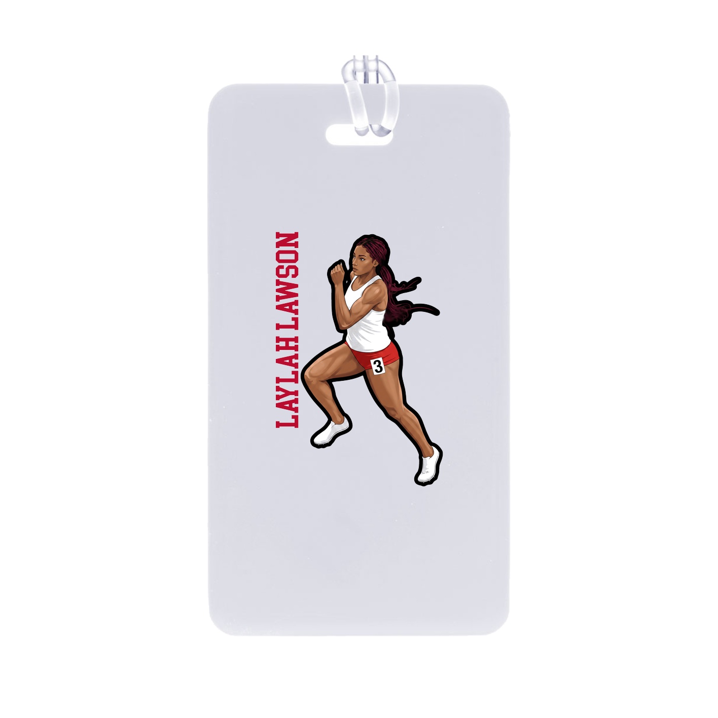 Bag Tag — Name Vertical in Classic