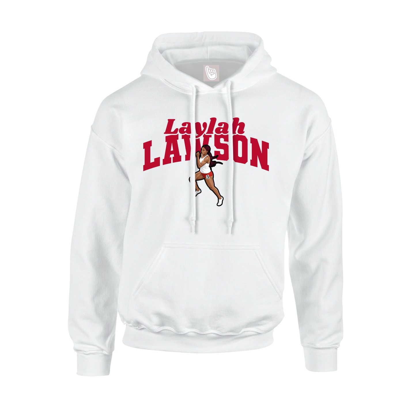 Hoodie — Signature Arch in White