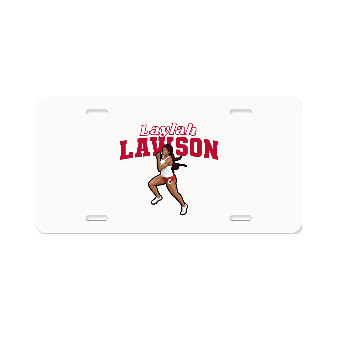 License Plate — Name Arch in Classic