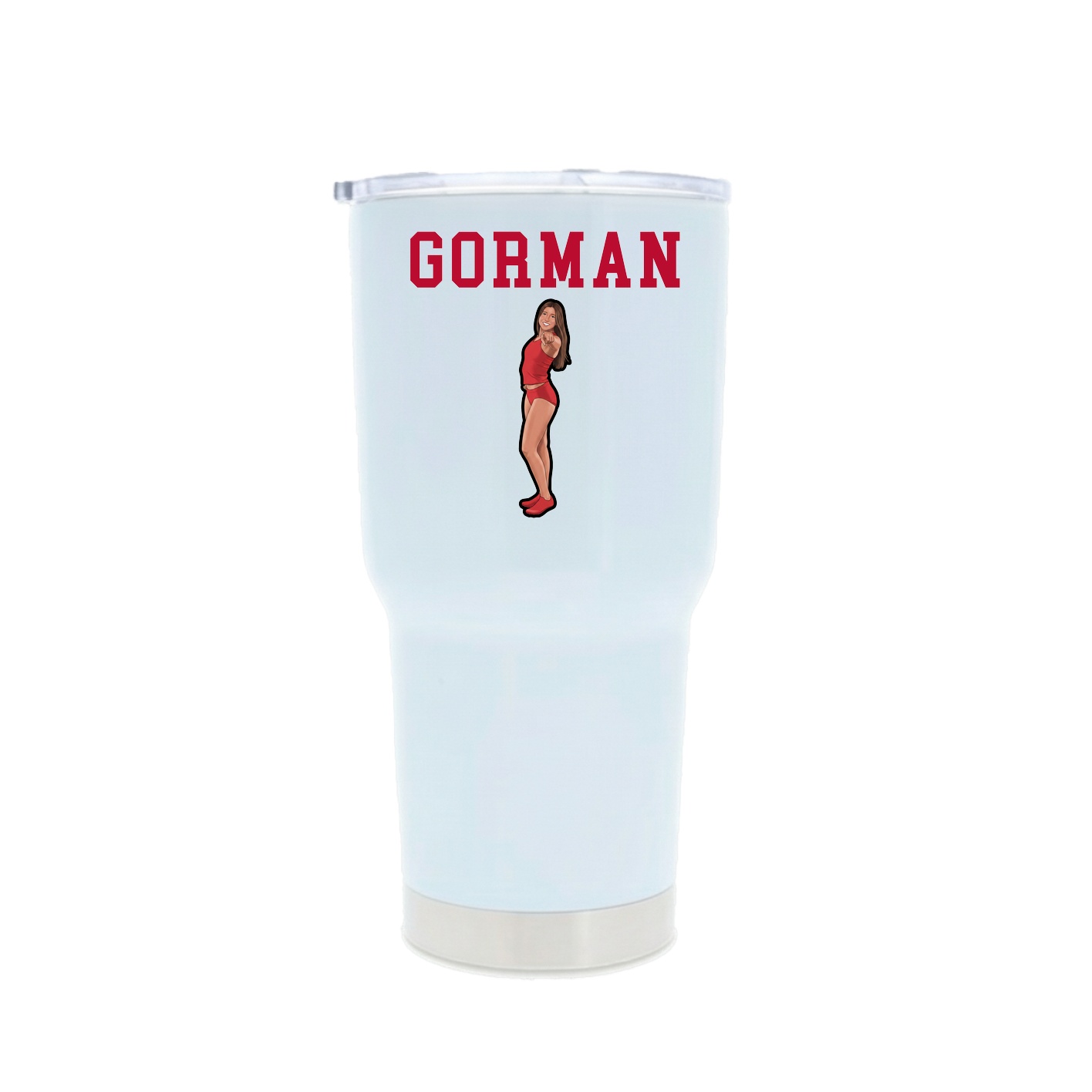 30oz Stainless Steel Tumbler — Shirsey in White