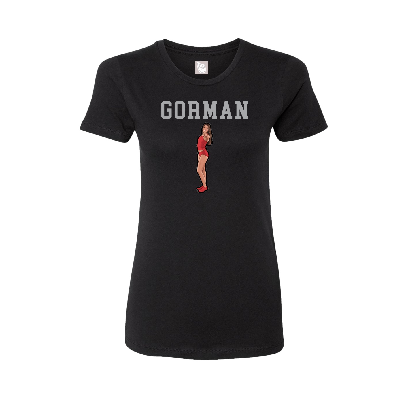 Fitted Women's Tee — Shirsey in Black