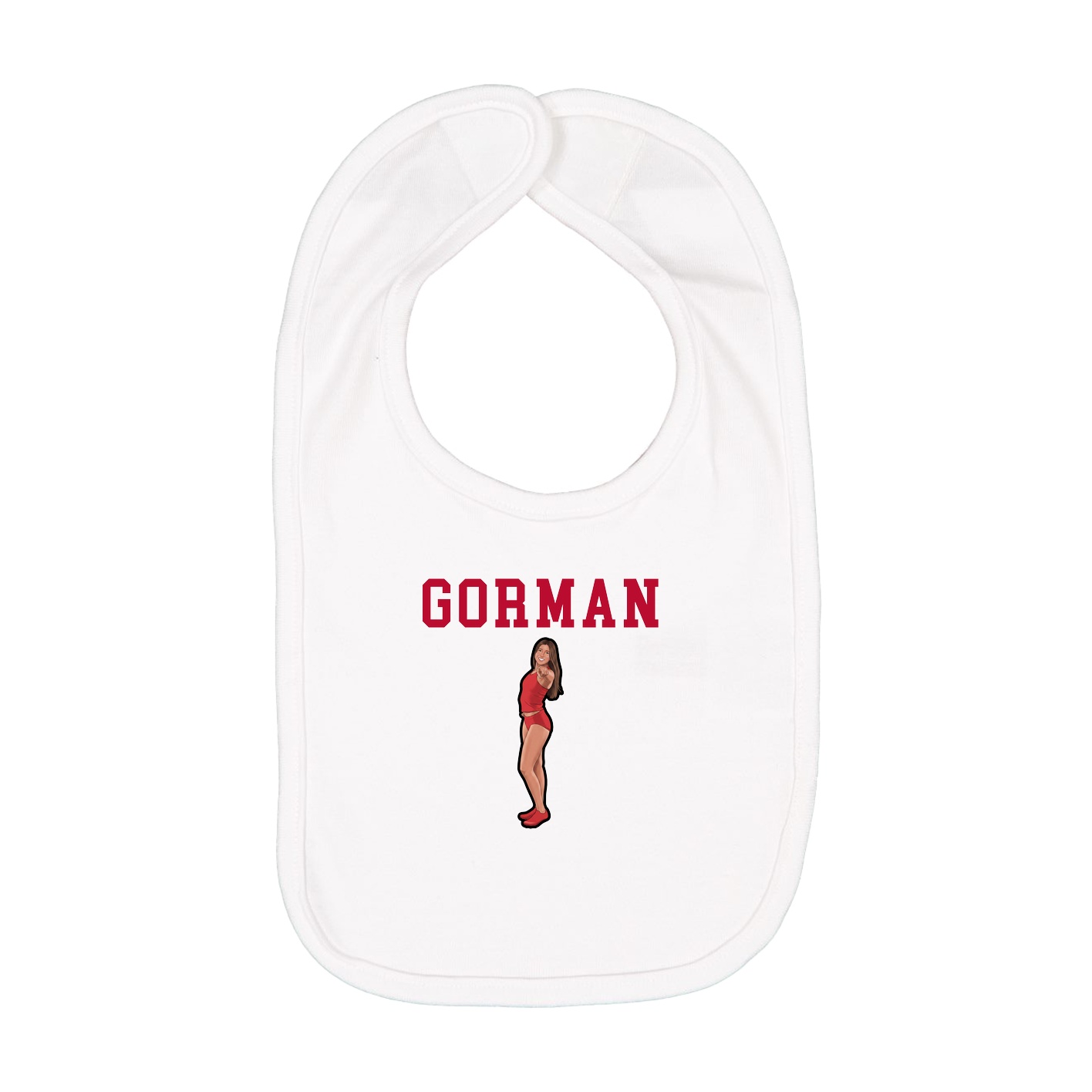 Infant Bib — Shirsey in White
