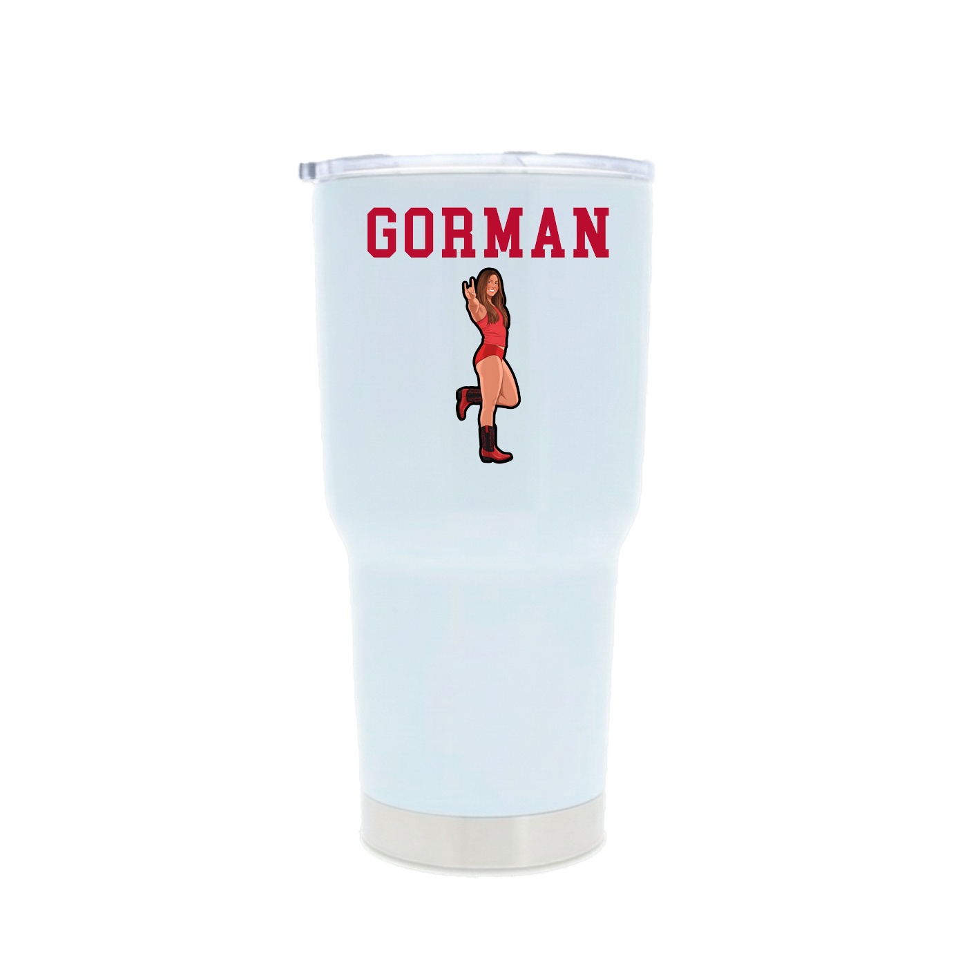 30oz Stainless Steel Tumbler — Shirsey in White