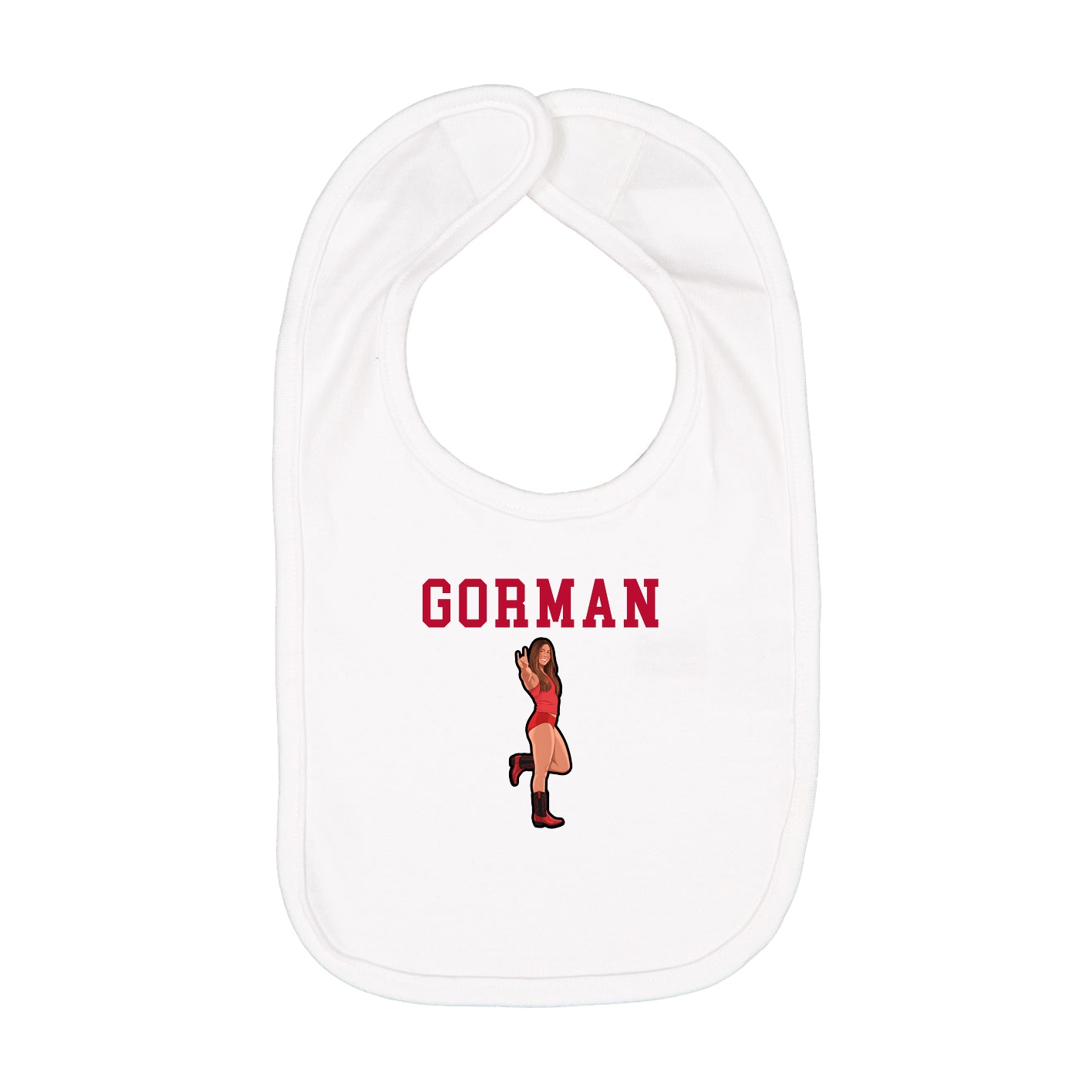 Infant Bib — Shirsey in White