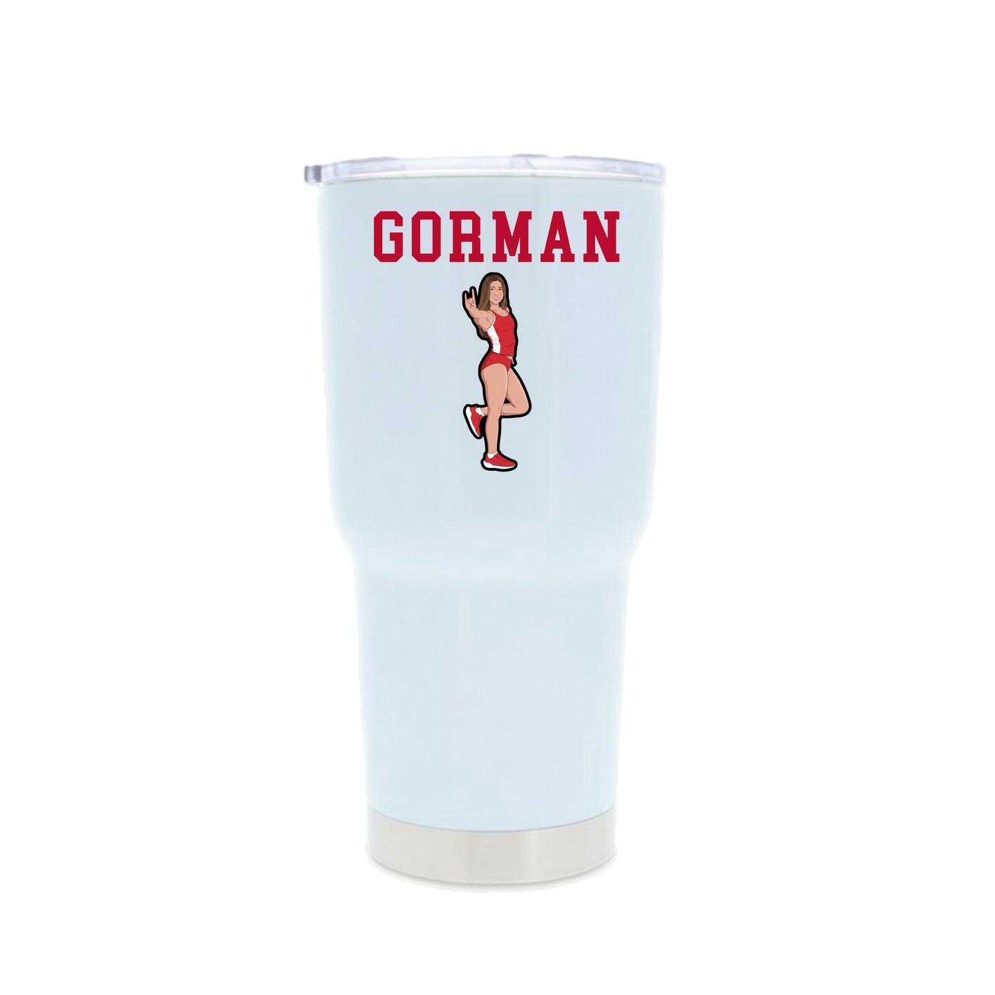 30oz Stainless Steel Tumbler — Shirsey in White
