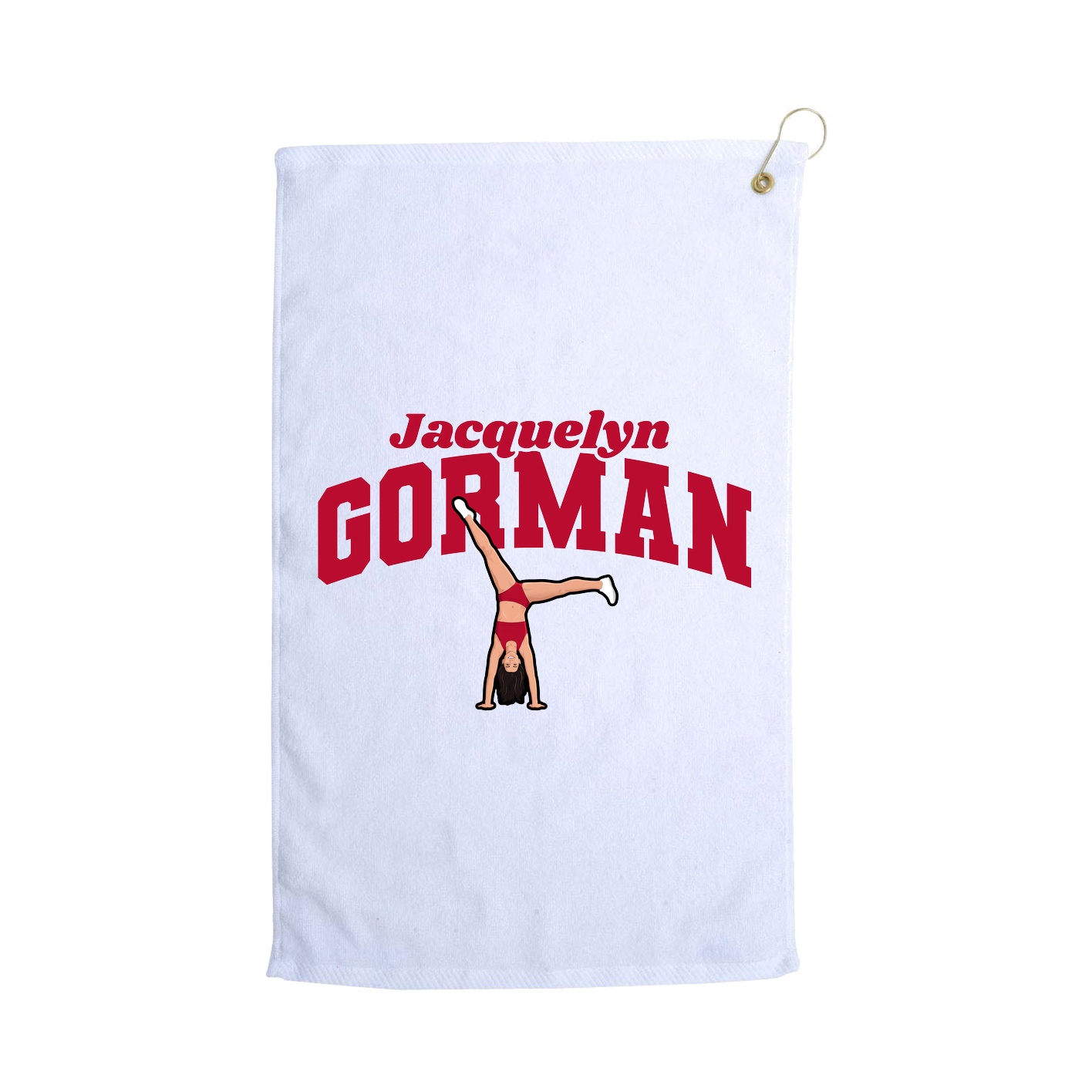 Golf Towel — Signature Arch in White