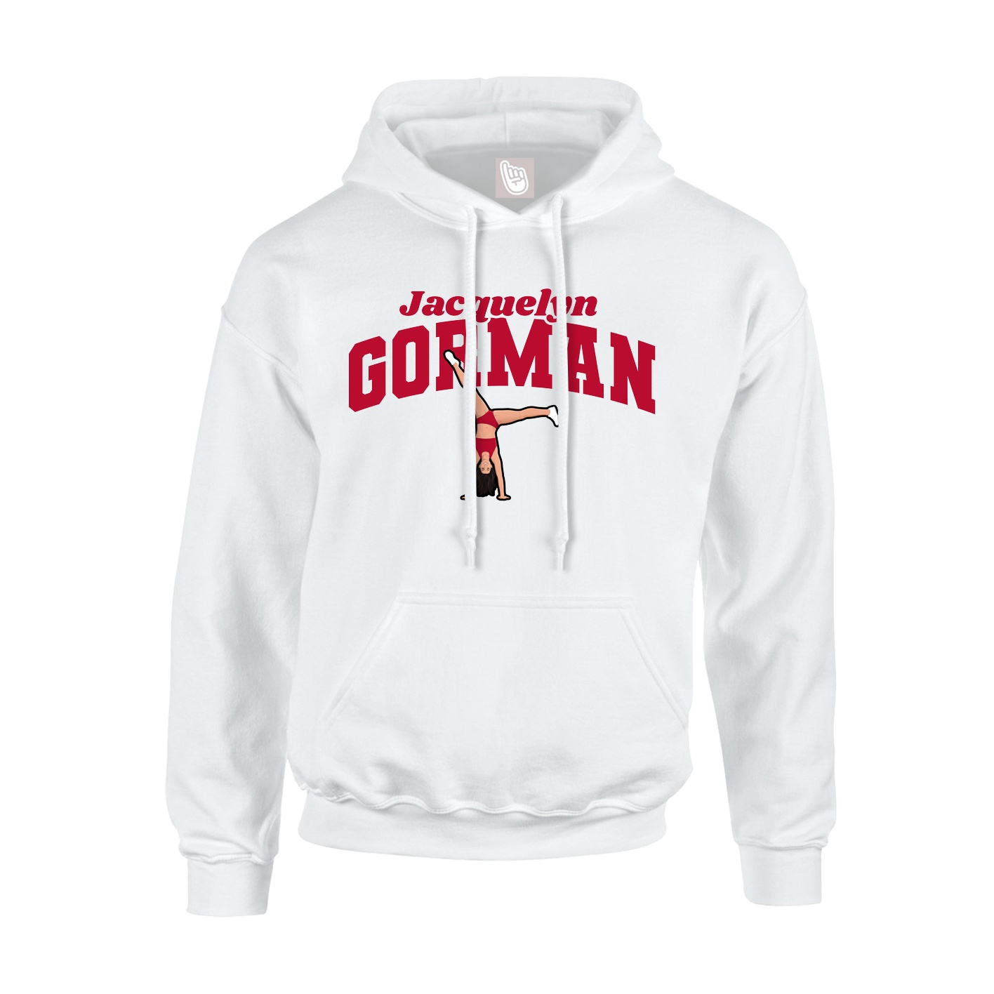 Hoodie — Signature Arch in White