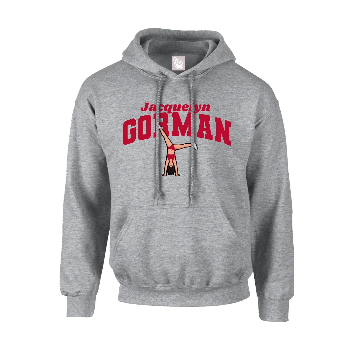 Youth Hoodie — Signature Arch in Grey